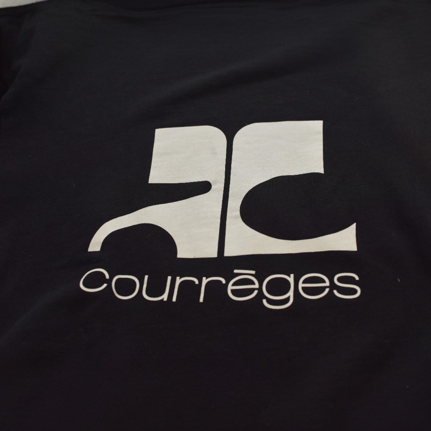 Courreges Courrèges Black Logo Sweatshirt Size 1 – Oversized Fit – Ico Size ONE SIZE - 4 Thumbnail