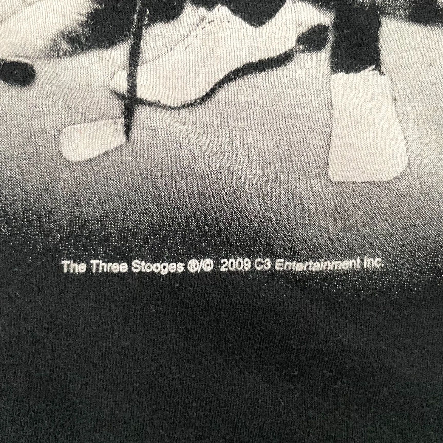Vintage VINTAGE The Three Stooges Shirt Mens XL Black 3 Under Par Larry Curly Moe Movie Characters Comic Quotes Mens T-Shirt Size US XL / EU 56 / 4 - 5 Thumbnail