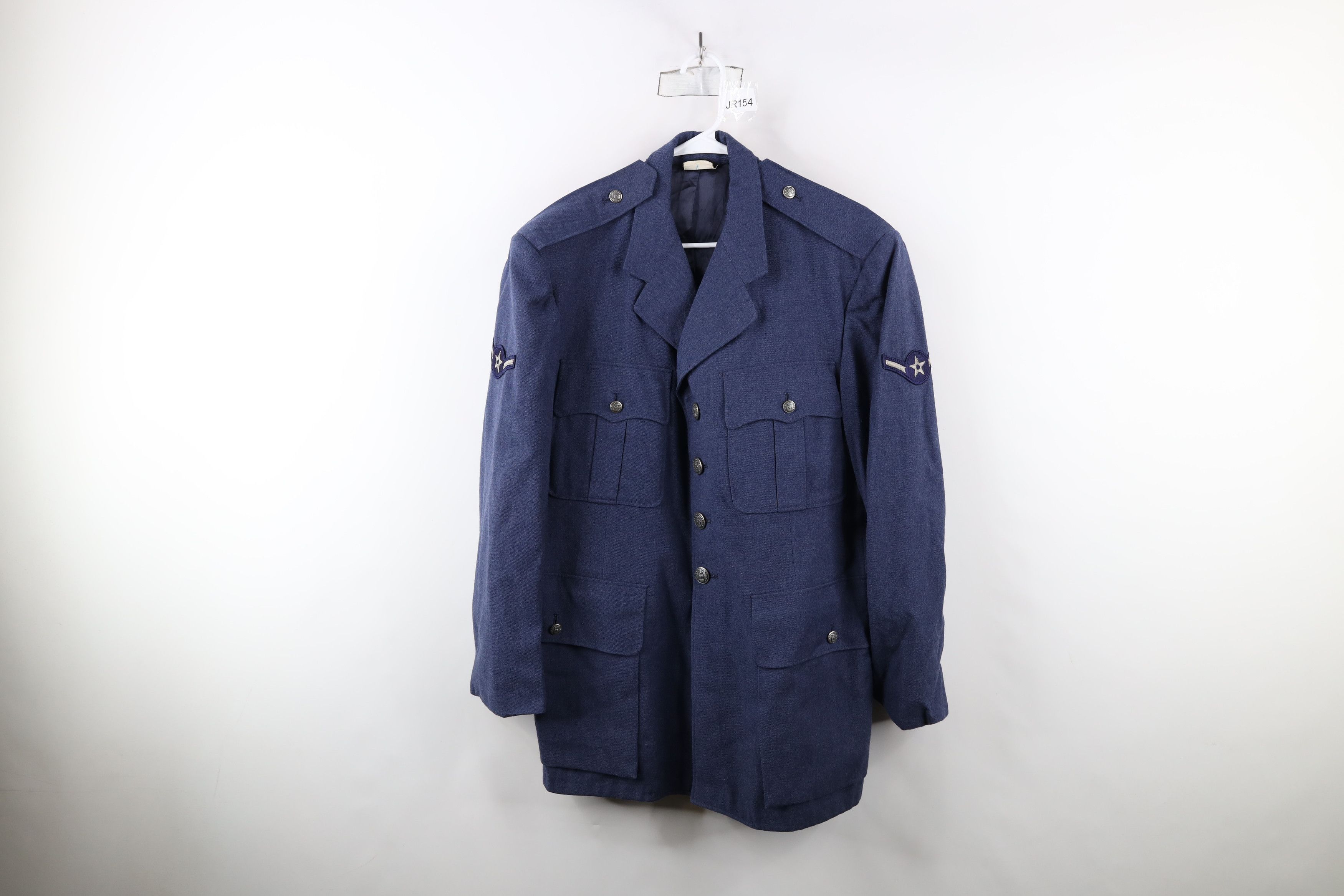Vintage Vintage 60s Vietnam War Blue 1084 Officer Jacket Coat USA Size US L / EU 52-54 / 3 - 1 Thumbnail