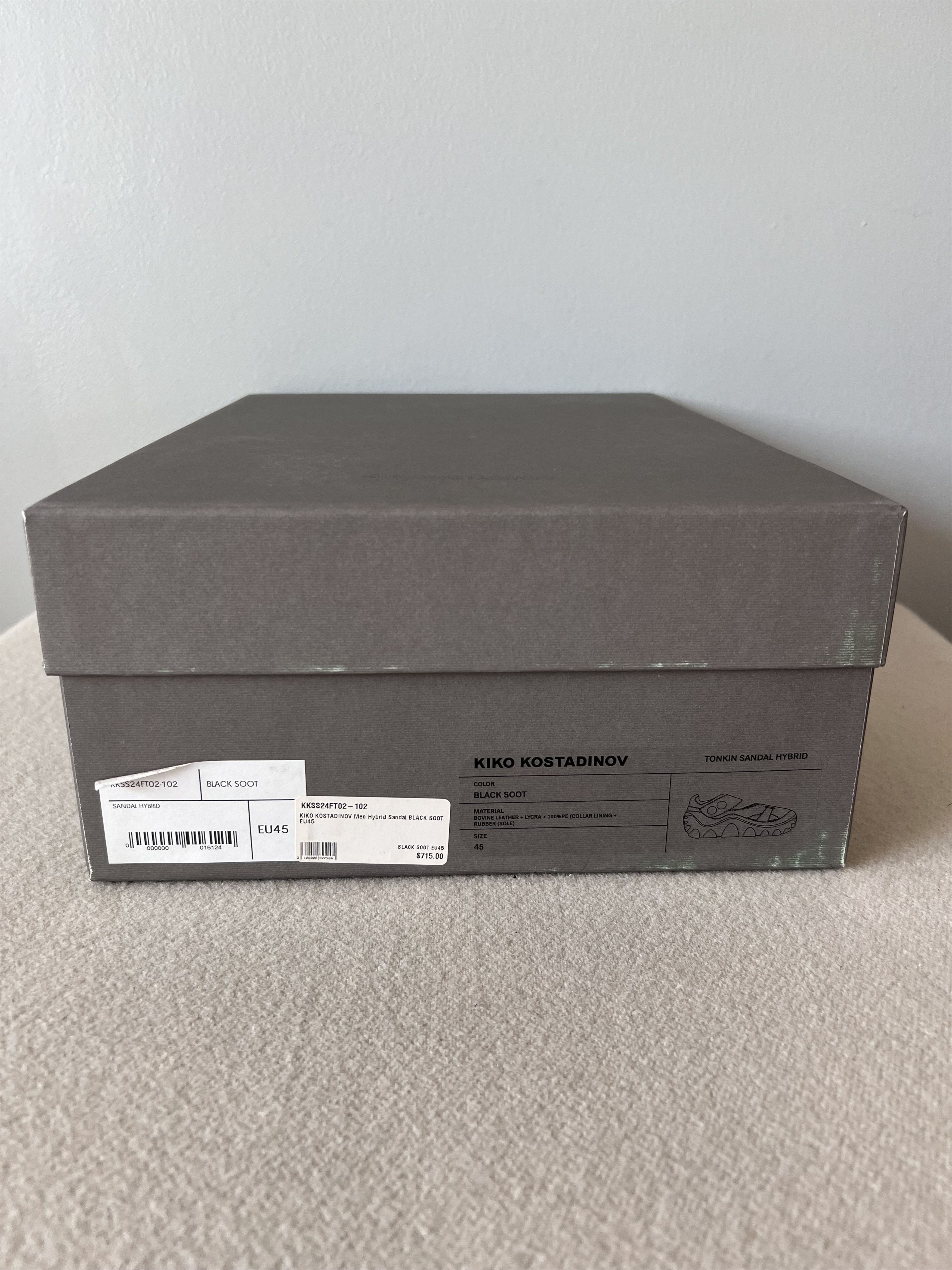 Kiko Kostadinov Kiko Kostadinov Tonkin Sandal Hybrid in Black Leather Size US 12 / EU 45 - 8 Thumbnail