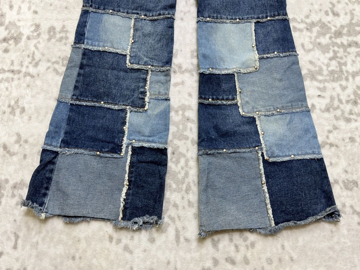 Hysteric Glamour Zana Di Patchwork Flare Y2K Vintage Denim Jeans Size US 30 / EU 46 - 12 Thumbnail