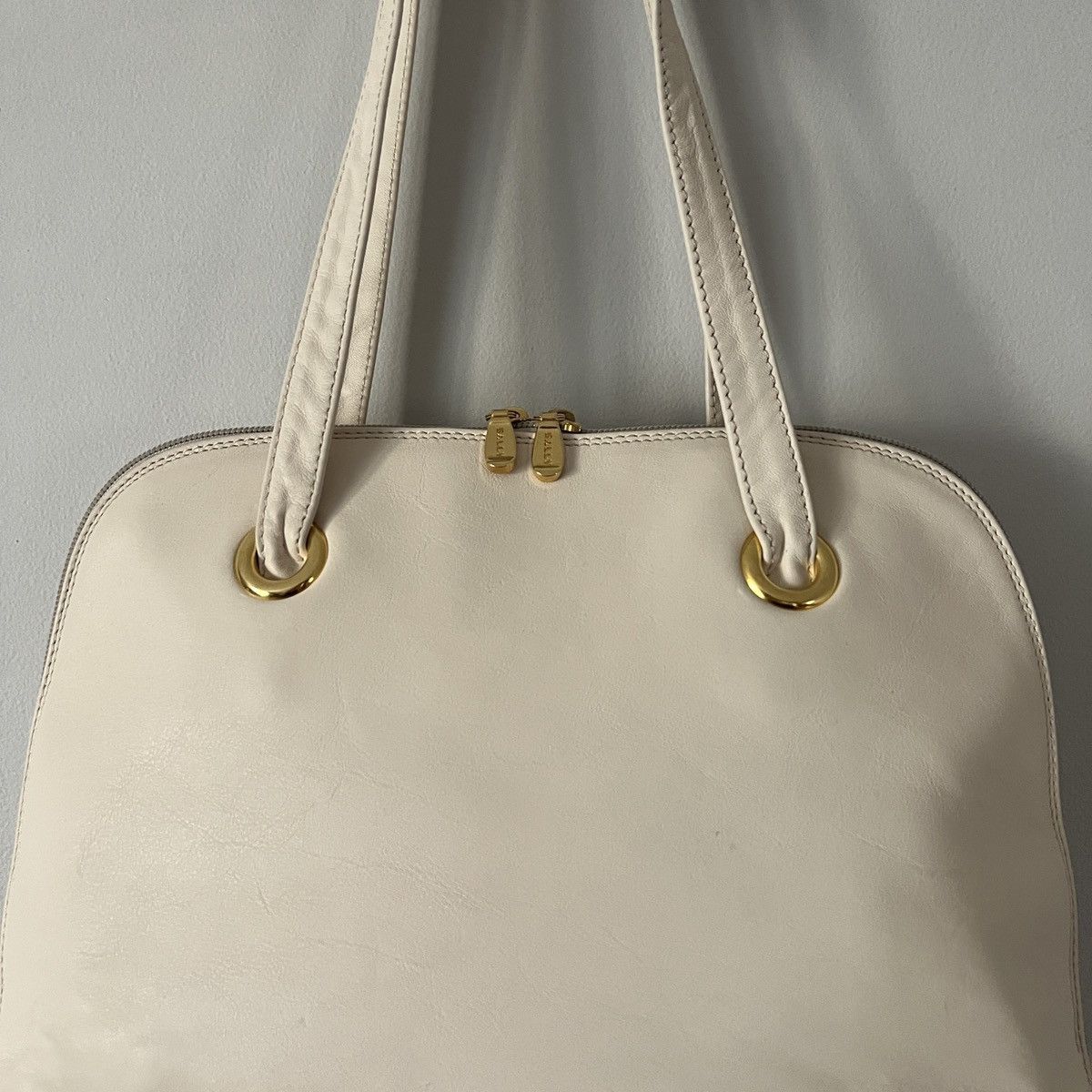 Bally Bally Shoulder White Leather Bag Size ONE SIZE - 4 Thumbnail