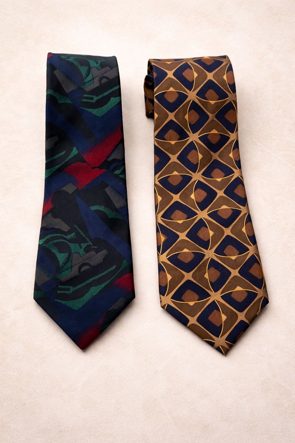 Other Designer Silk Tie Bundle – Mulberry Ziggurat & William Hardy Size ONE SIZE - 1 Thumbnail