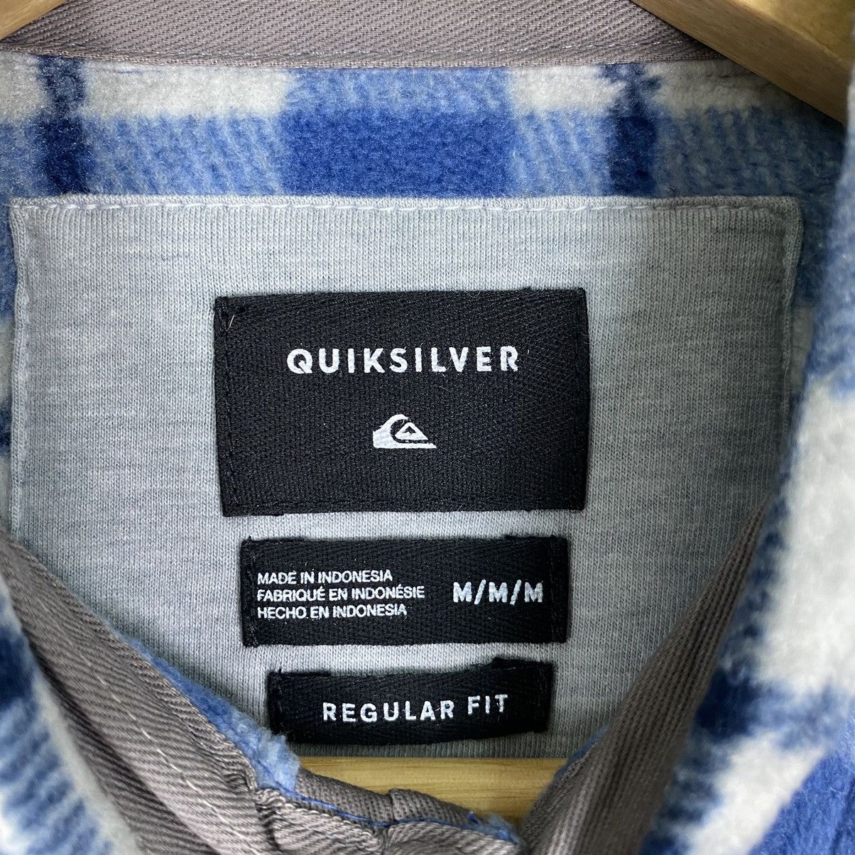 Quiksilver Quiksilver polyester flannel shirt blue tartan Size US M / EU 48-50 / 2 - 7 Thumbnail