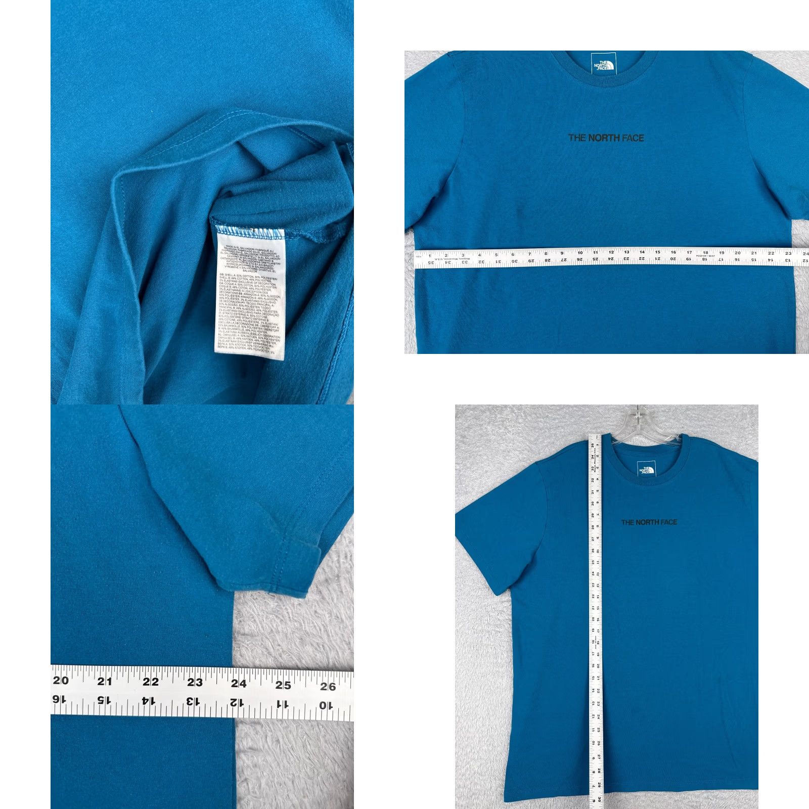 The North Face The North Face Shirt Men Extra Large Blue Short Sleeve Crew Neck Polyester Blend Mens Size US XL / EU 56 / 4 - 8 Thumbnail