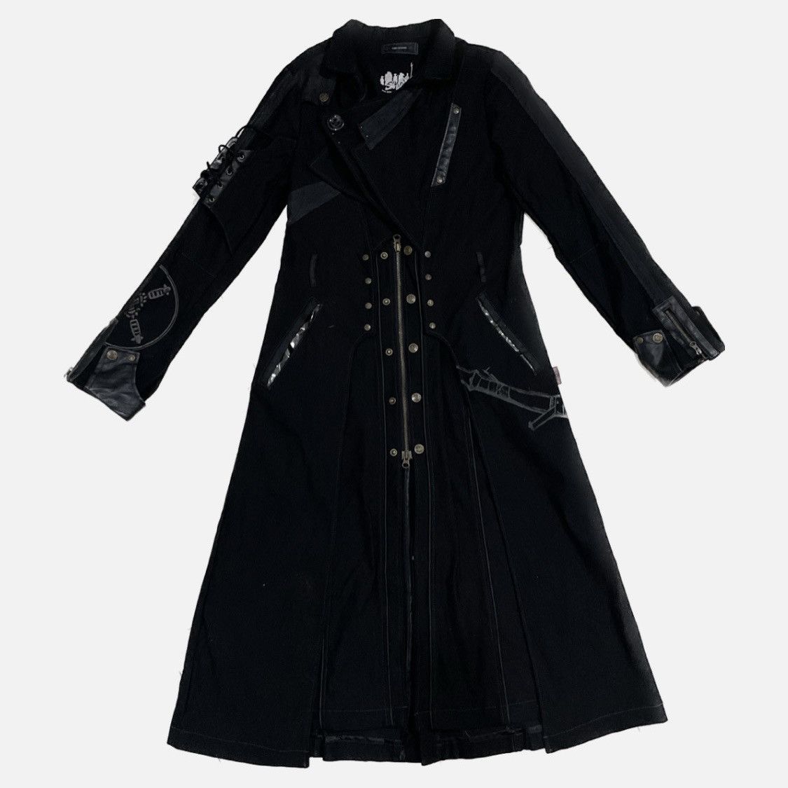 Cloak × Japanese Brand Rare🔥 Ozz Conte Japanese Samurai Long Punk Jacket Size ONE SIZE - 1 Thumbnail