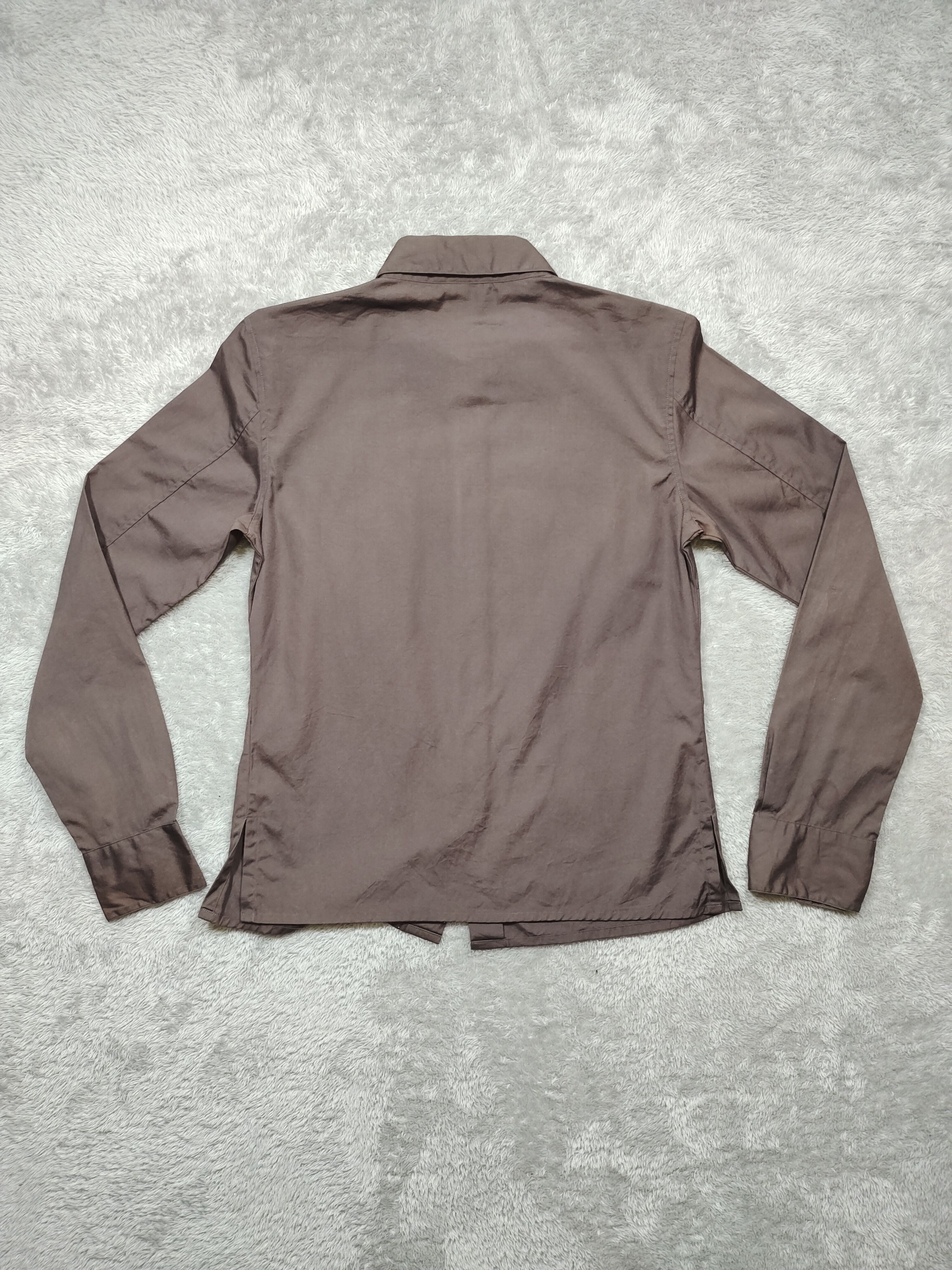 Designer × agnes b. VINTAGE AGNES B BROWN BUTTON UP LONG SLEEVE Size XS / US 0-2 / IT 36-38 - 2 Thumbnail