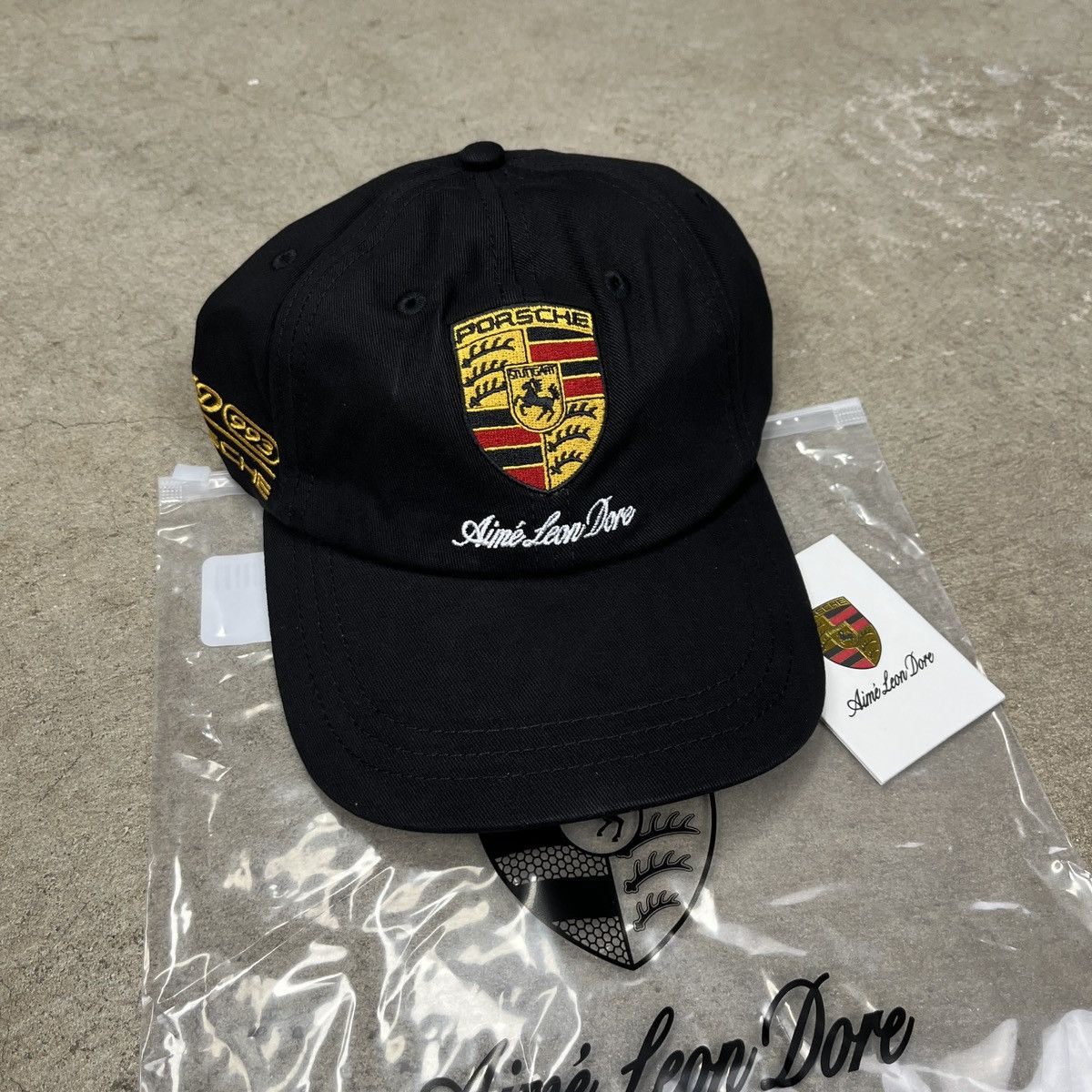 Aime Leon Dore × Porsche Design Aime leon dore x Porsche 993 Turbo Racing Hat Jet Black Size ONE SIZE - 1 Thumbnail