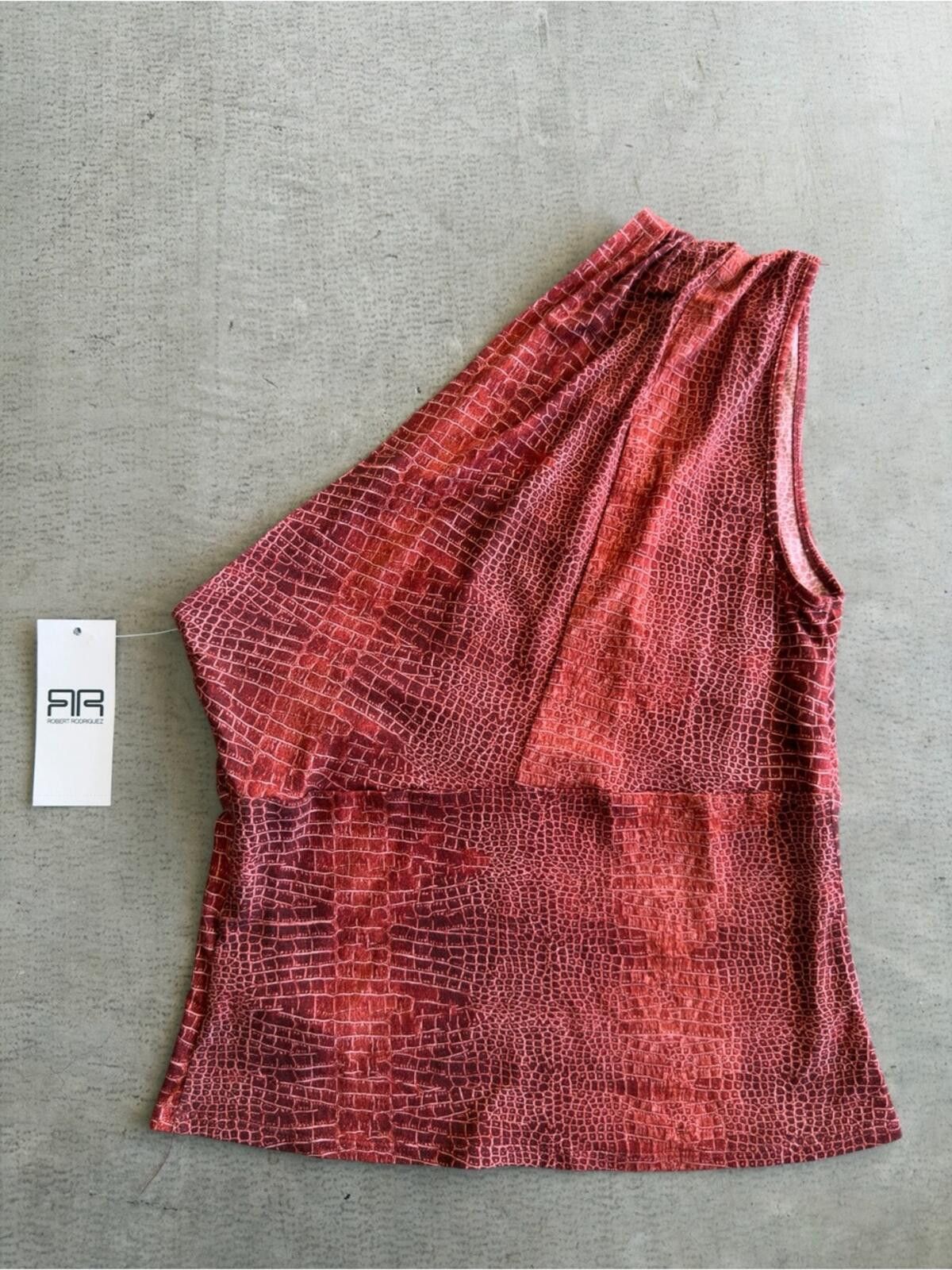 Other Robert Rodriguez / Kit One-Shoulder Top / Red Croc Size M / US 6-8 / IT 42-44 - 5 Thumbnail