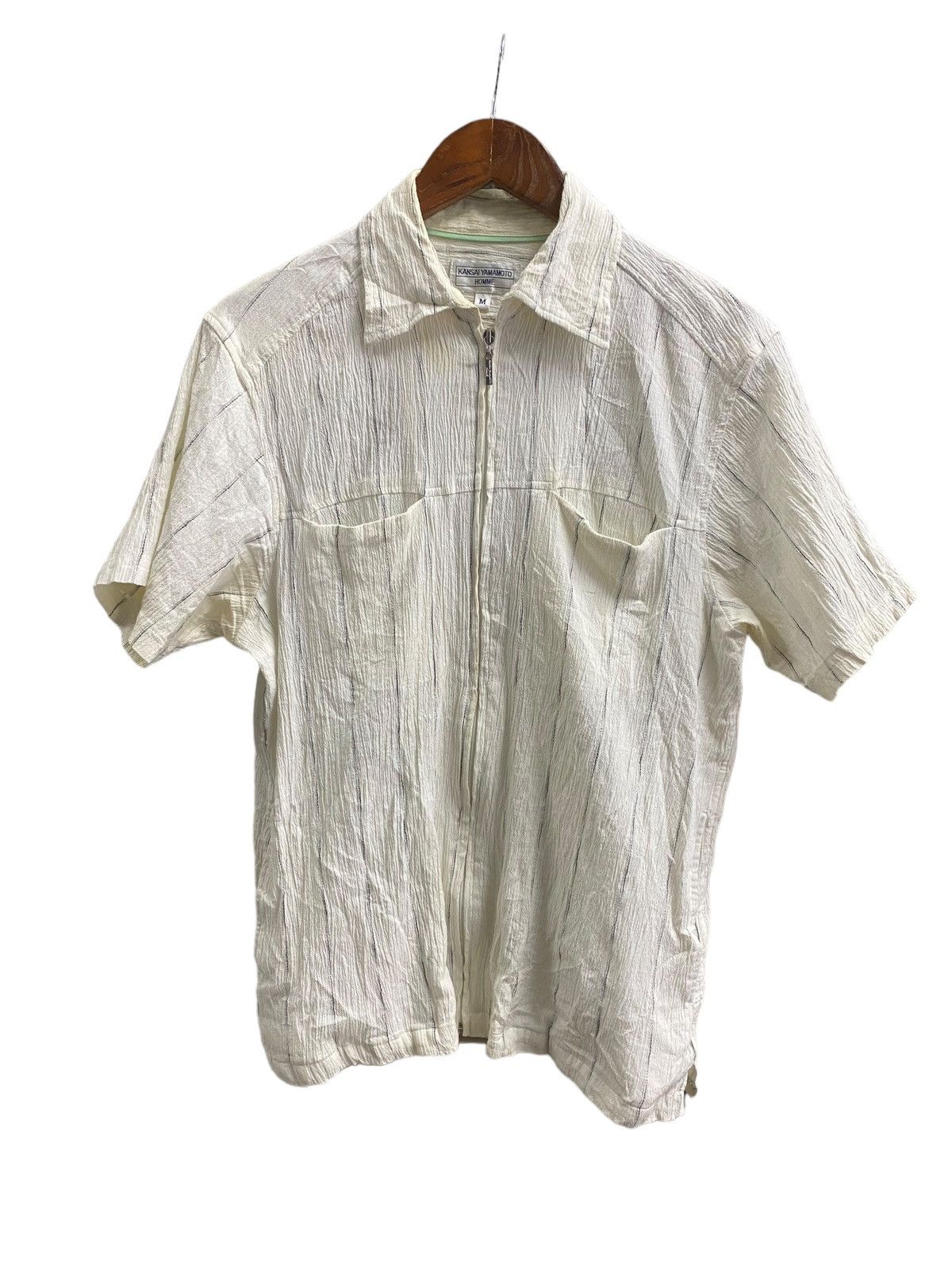 Designer × Kansai Yamamoto × Vintage Vintage Kansai Yamamoto Zipper Shirt Size US M / EU 48-50 / 2 - 1 Thumbnail