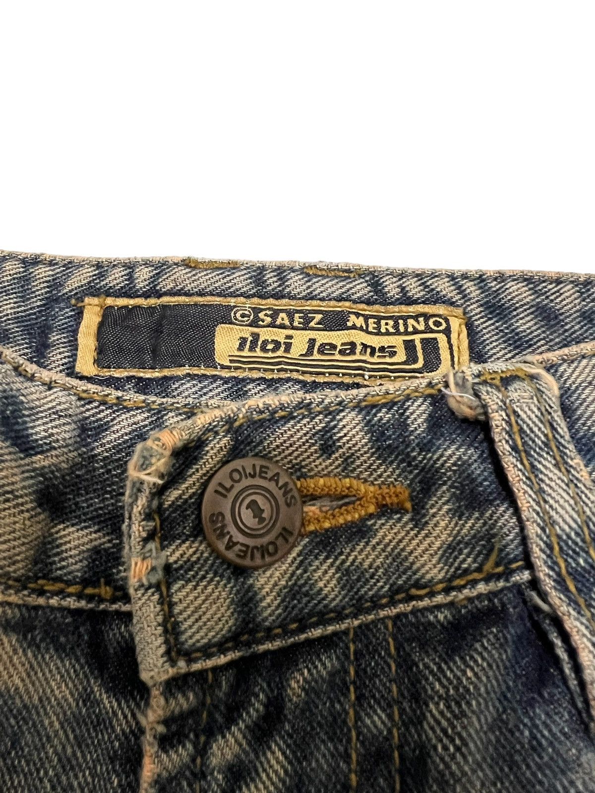 If Six Was Nine × Japanese Brand × Le Grande Bleu (L.G.B.) Iloi jeans distressed mudwash splatter Denim pants Size US 29 - 7 Thumbnail