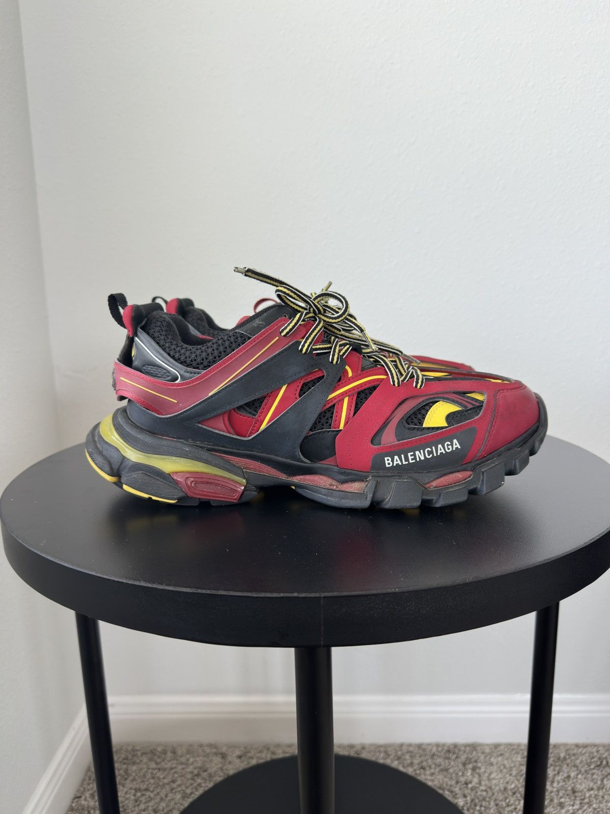 Balenciaga Balenciaga Track 1 Bordeaux/Red/Yellow Size US 9 / EU 42 - 3 Thumbnail