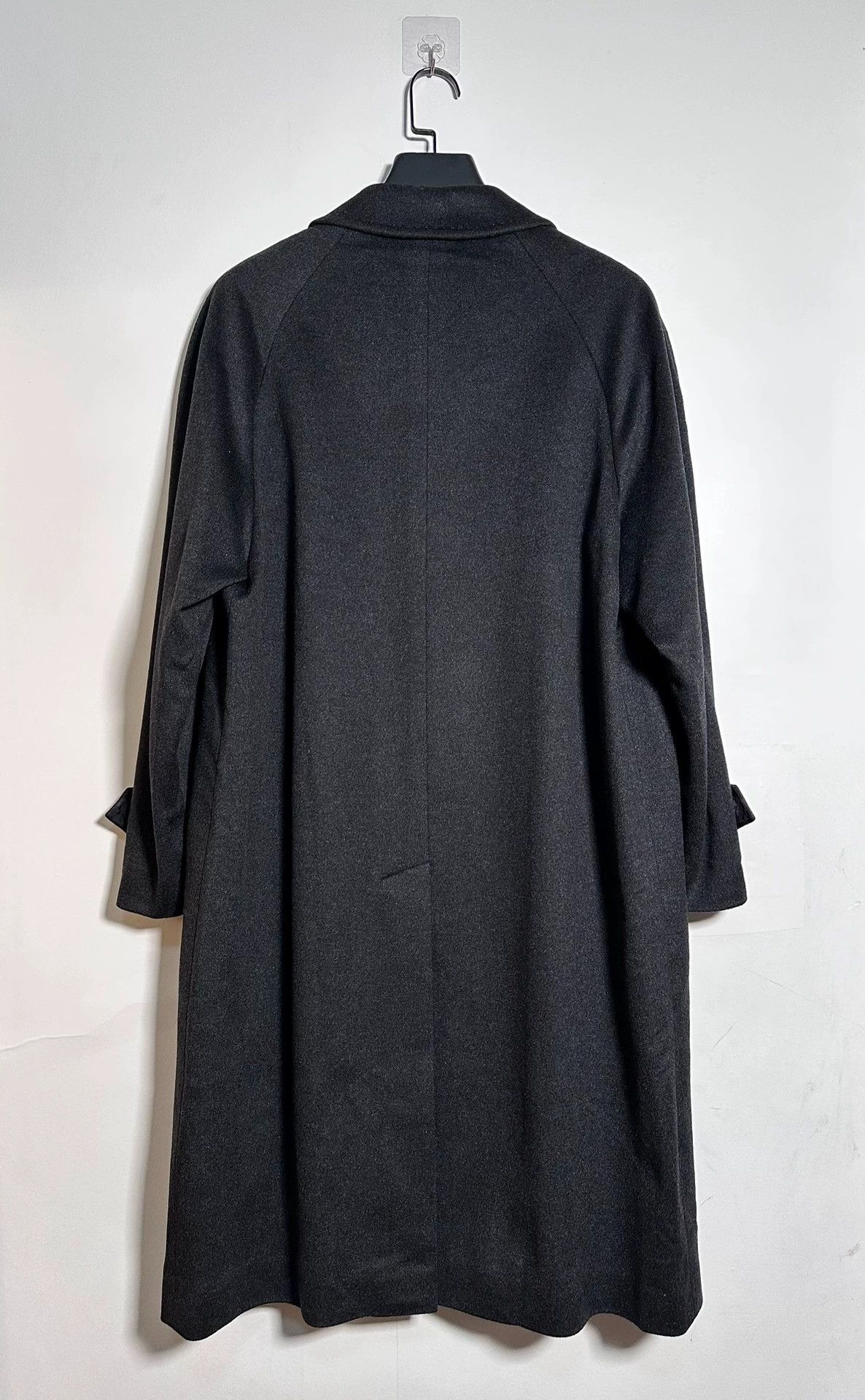 Balmain Balmain100% Cashmere Long Coat Charcoal/Black Size US M / EU 48-50 / 2 - 4 Thumbnail