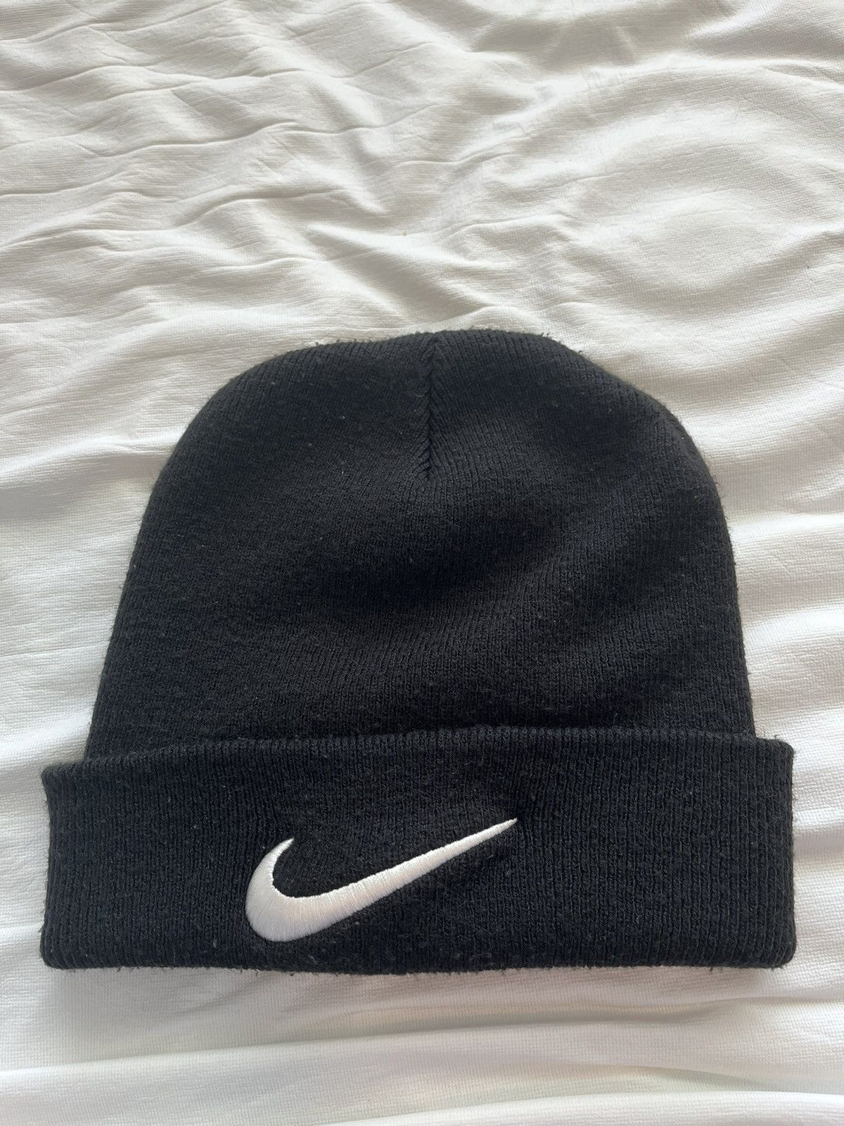 【archive】 90s Nike × Stussy logo beanie Nike × Stussy cuffed beanie black Embroidered acrylic | eBay