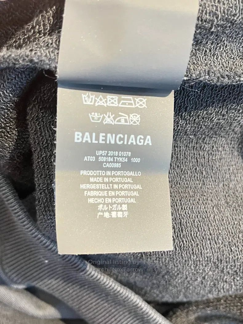 Balenciaga Balenciaga Back letter print hooded sweatshirt Size US XS / EU 42 / 0 - 5 Thumbnail