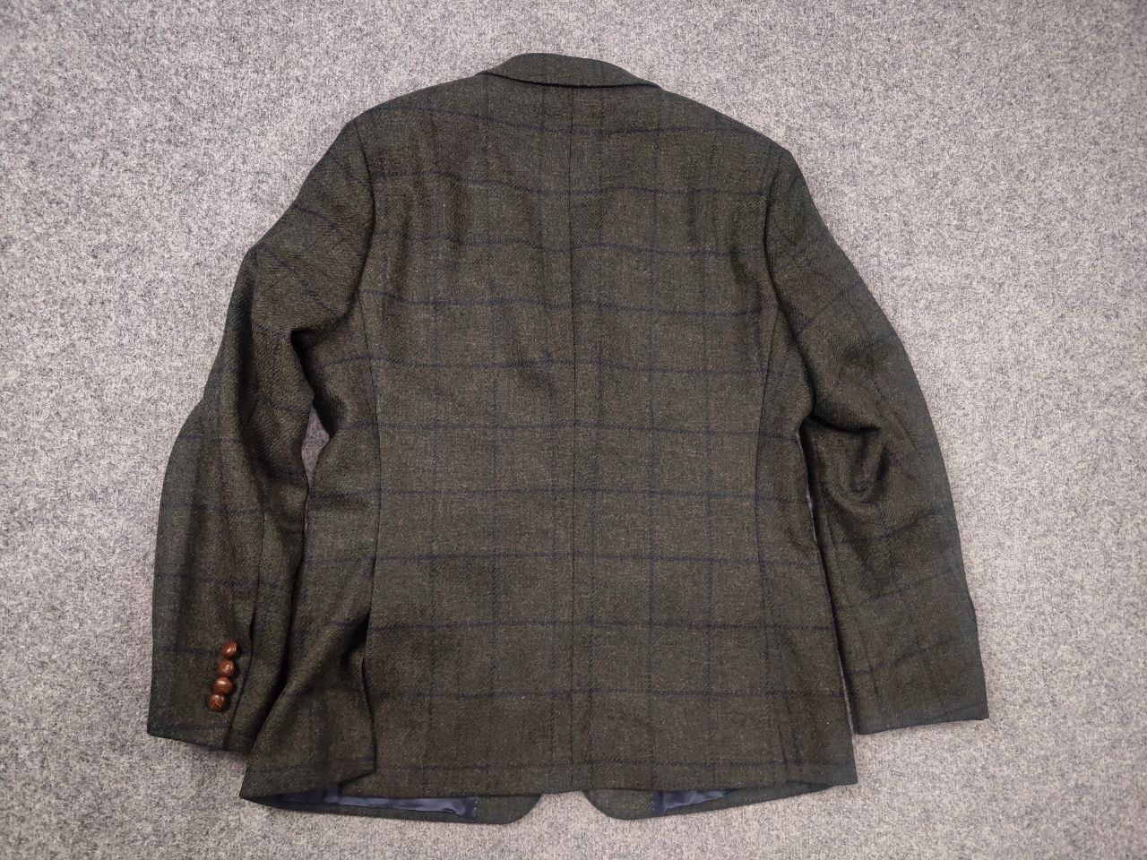 Harris Tweed Charles Robertson British Green Wool Tweed Blazer Jacket Size US M / EU 48-50 / 2 - 8 Thumbnail