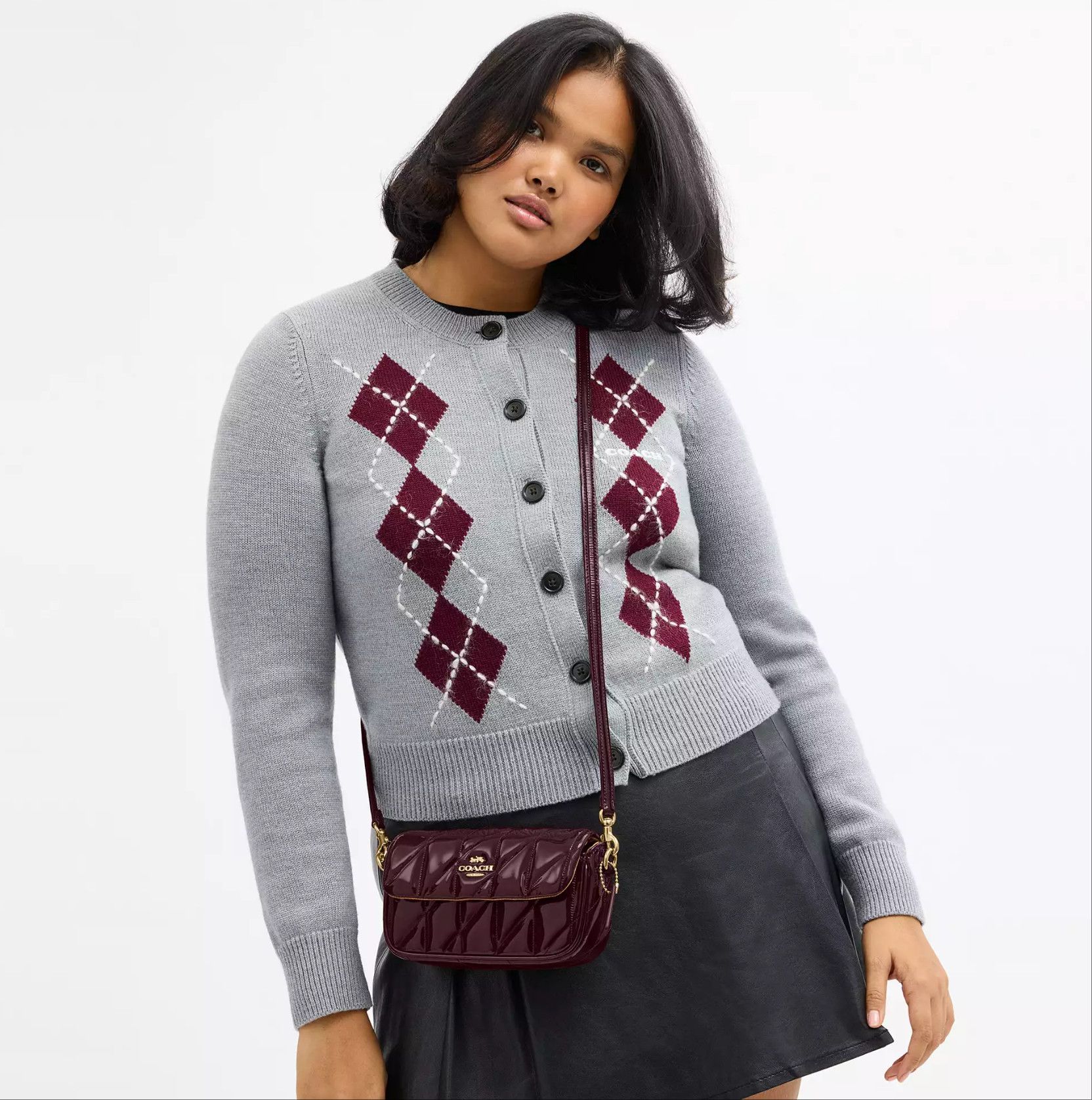 Coach Hailey Flap Bag With Quilting CCE12 Size ONE SIZE - 8 Thumbnail