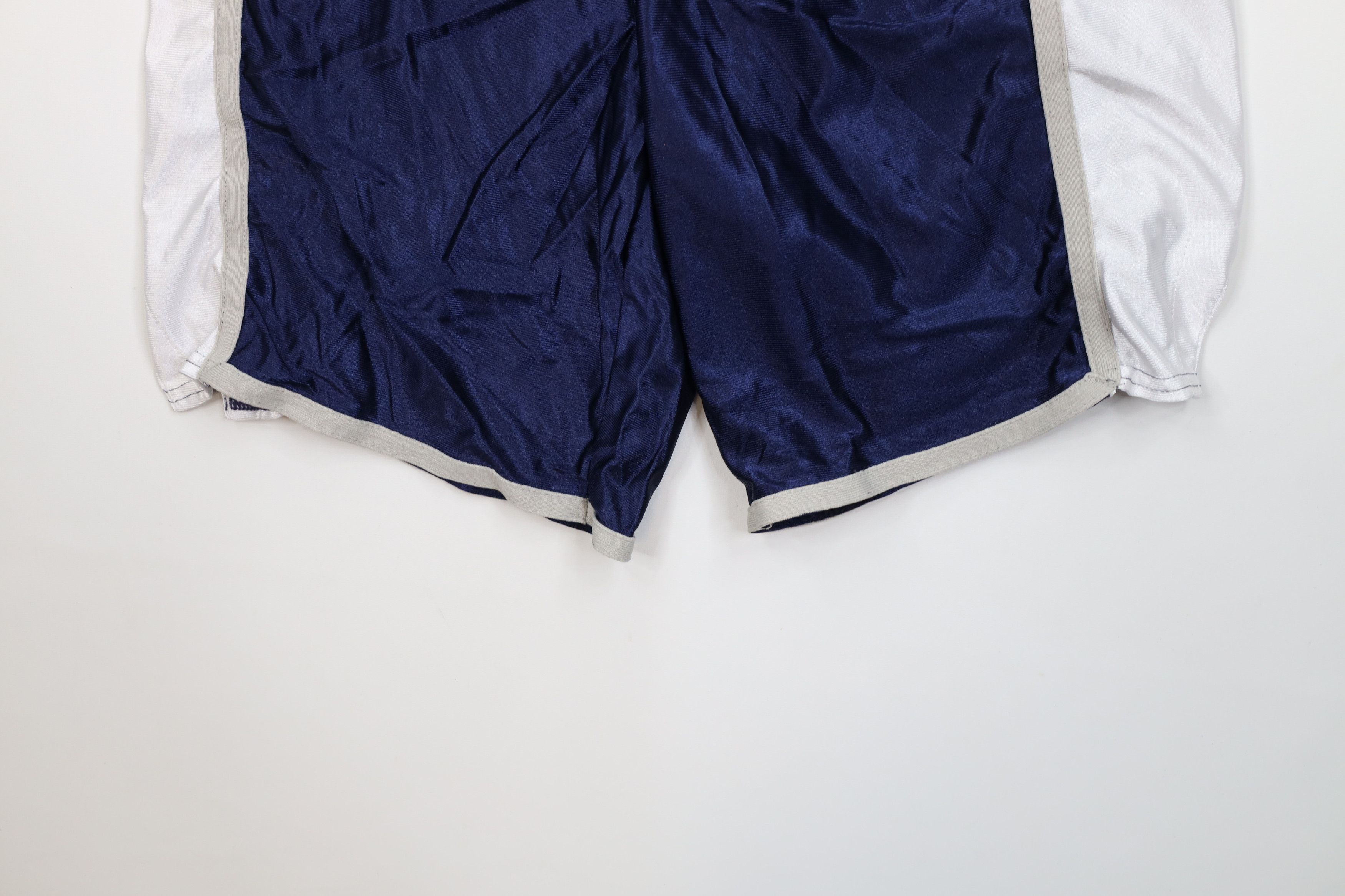 Vintage Vintage 90s Rawlings Silky Nylon Baseball Shorts Navy Blue Size US 32 / EU 48 - 4 Thumbnail