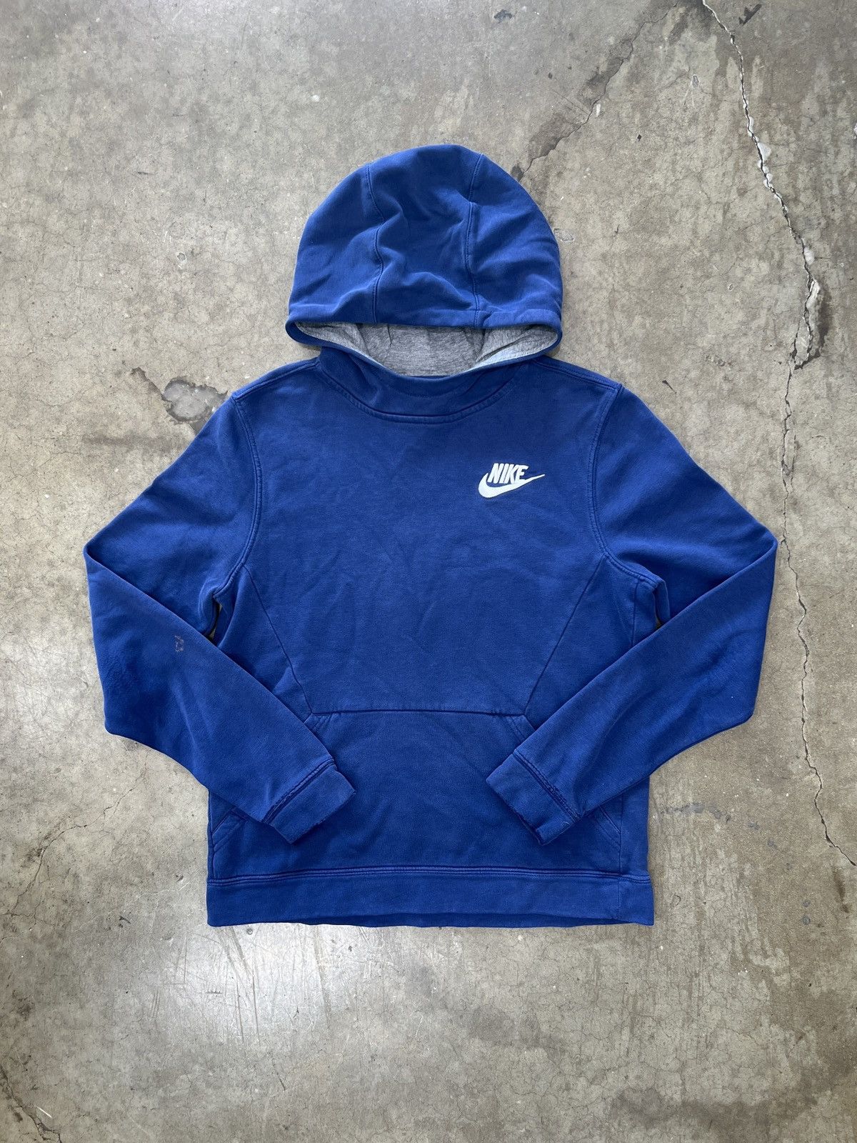 Nike Vintage 90s Nike Blue Faux Embroidered Swoosh XL Size US XL / EU 56 / 4 - 2 Thumbnail