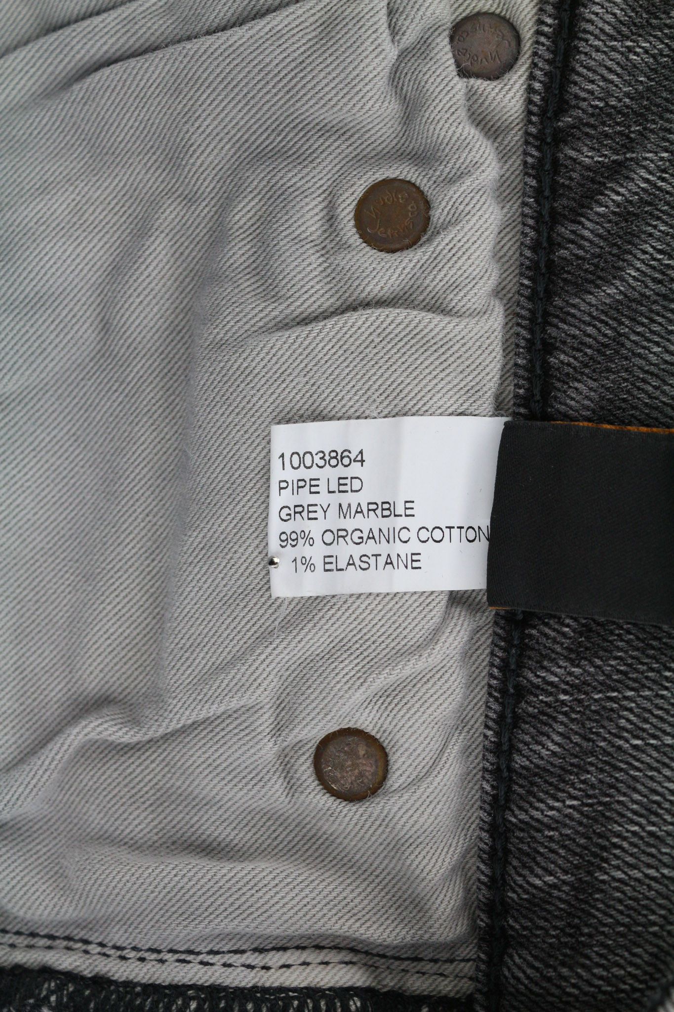 Nudie Jeans PILE LED W30/L30 Grey Marble Organic Skinny Washed 81906 Size US 30 / EU 46 - 9 Thumbnail