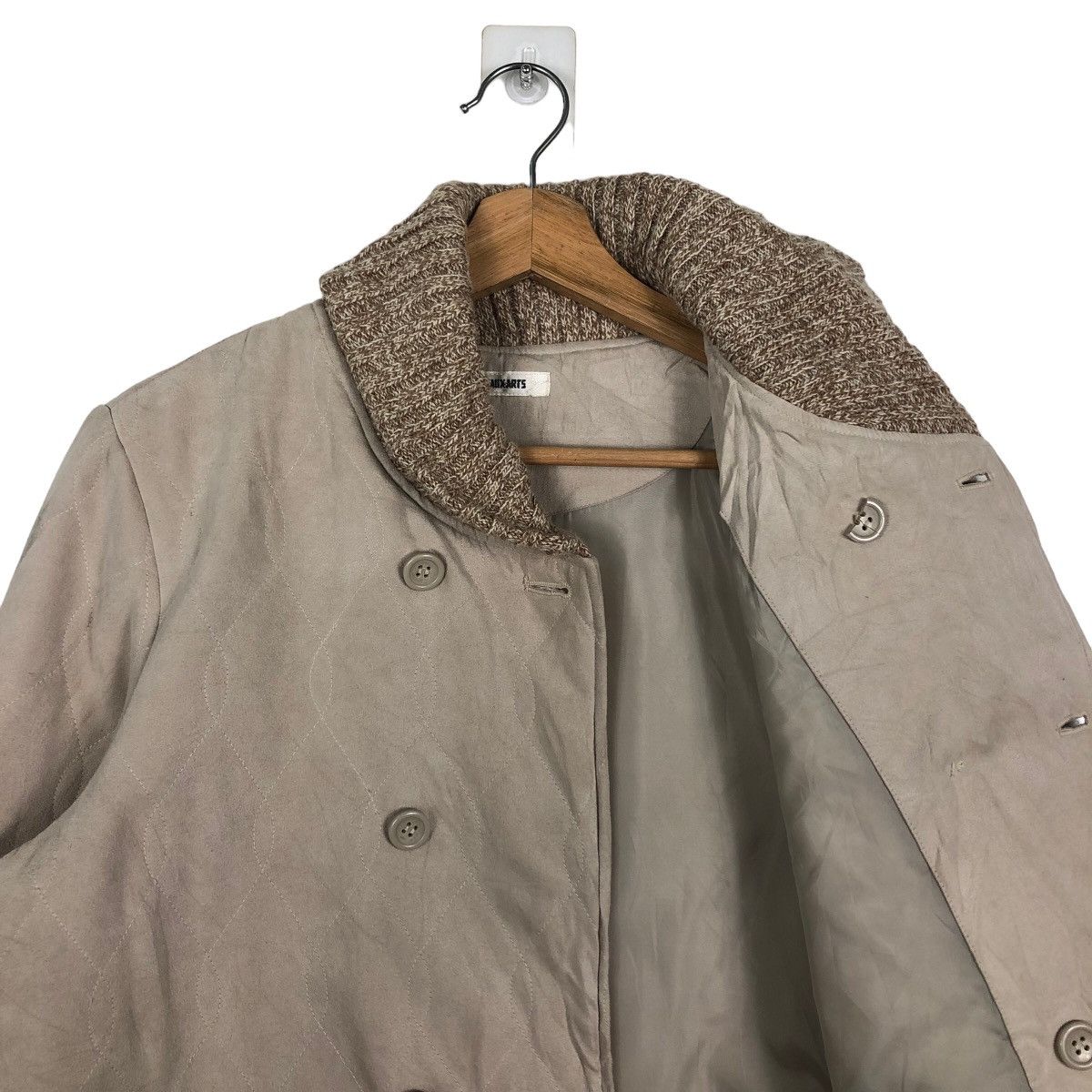 Japanese Brand 🔥Beaux-Arts Quilted Jacket Mink Fur Collar Size US L / EU 52-54 / 3 - 10 Thumbnail