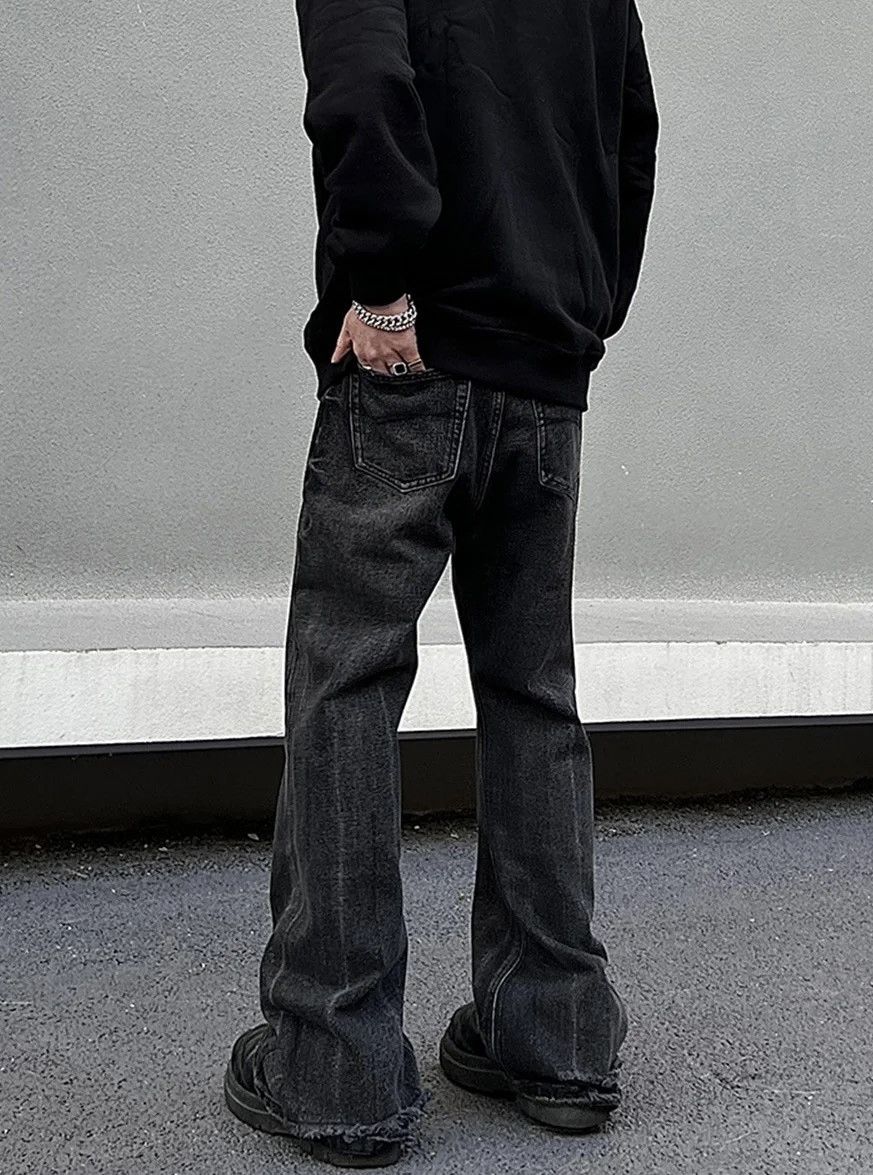 Jean Men Black Straight-leg Jeans Size US 31 - 3 Thumbnail