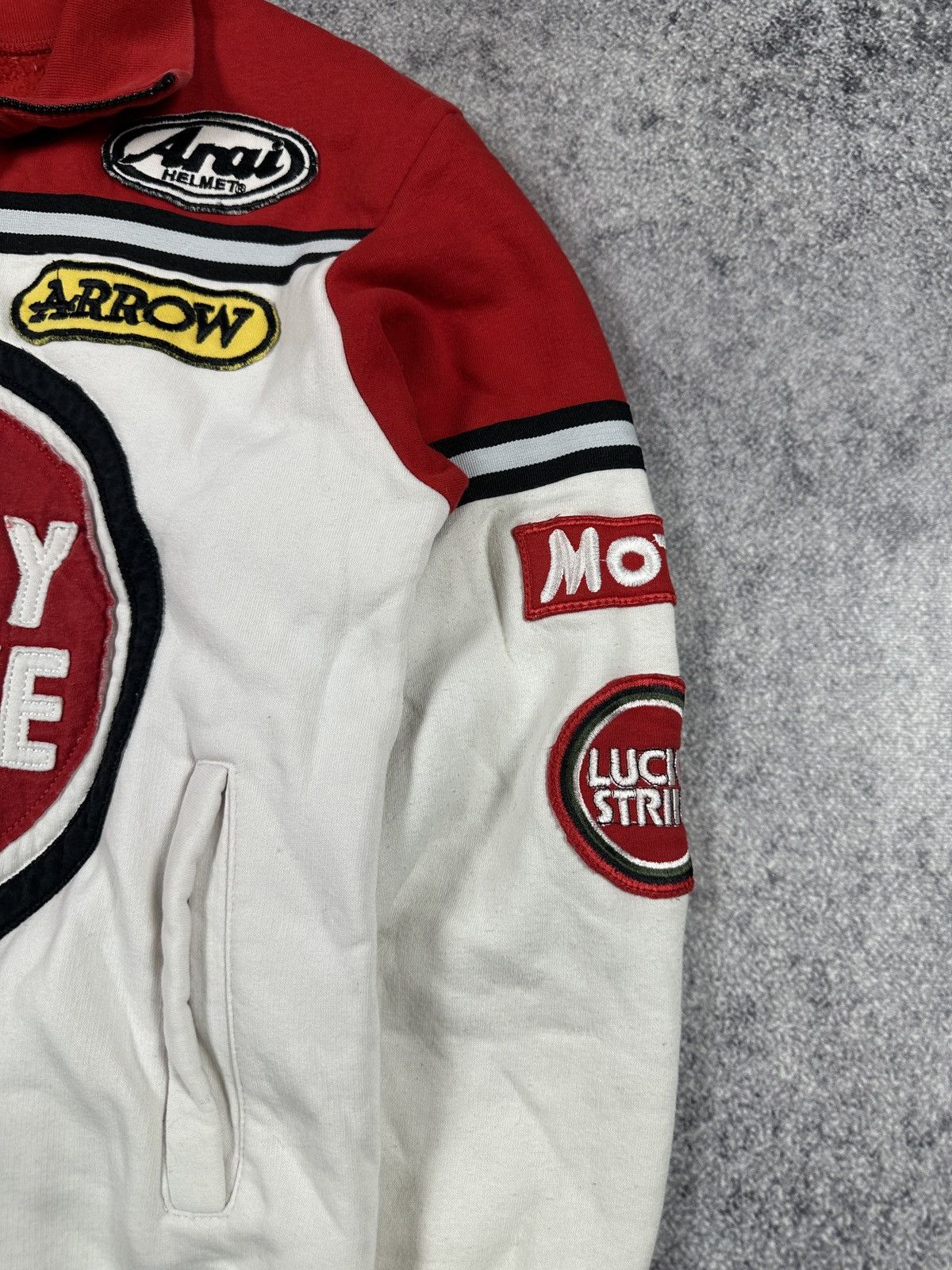 Vintage Y2K Lucky Strike Logo Racing Zip Up Jacket Rare M USA Size US M / EU 48-50 / 2 - 3 Thumbnail
