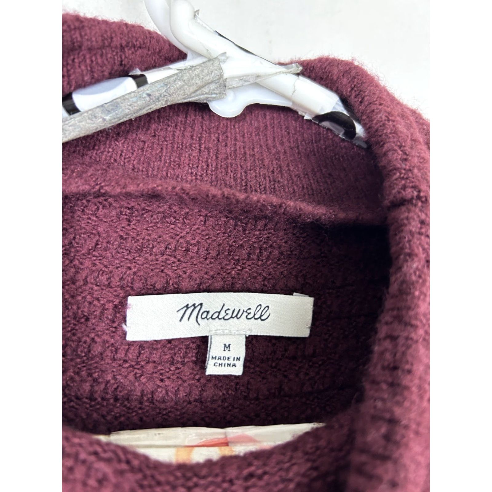 Madewell Madewell Sweater Cowl Neck Pullover Merino Wool Blend Womens Medium Red) Size M / US 6-8 / IT 42-44 - 7 Thumbnail