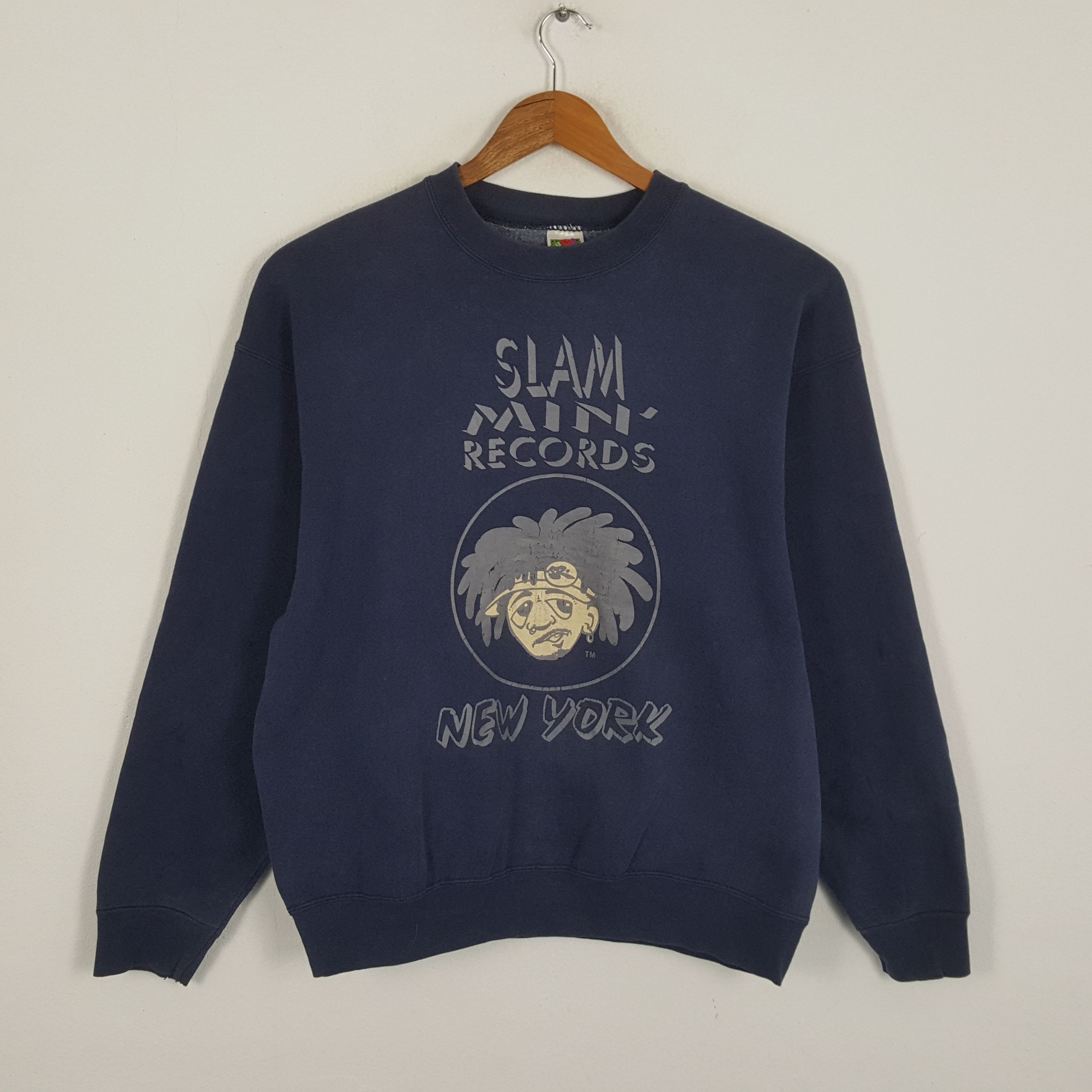 Band Tees × Chance The Rapper × Vintage Vintage SLAM-MIN RECORD NY Hip Hop Rapper Sweatshirst Size US XL / EU 56 / 4 - 1 Thumbnail