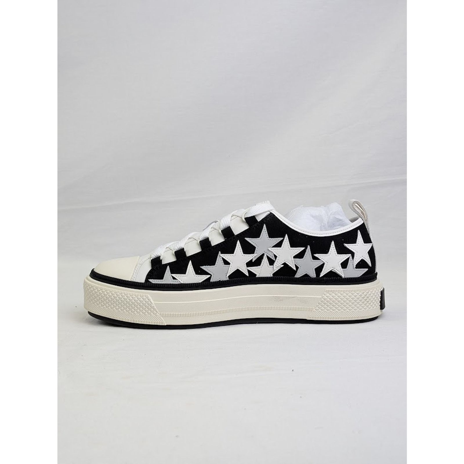 Amiri o1rshd1 Stars Court Low-Top Sneakers in Black Size US 12 / EU 45 - 8 Thumbnail