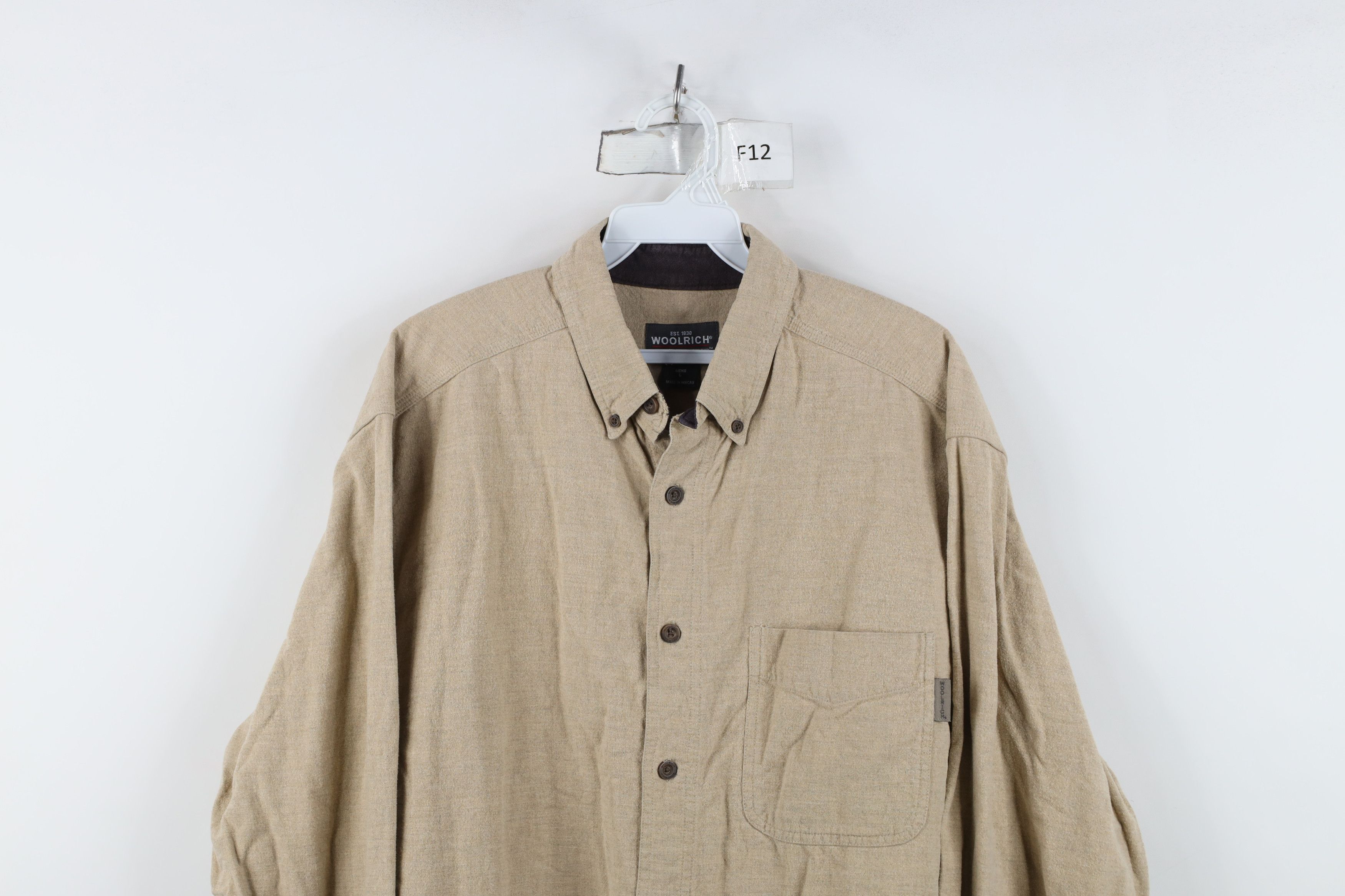 Woolrich Woolen Mills Vintage Woolrich Chamois Cloth Collared Button Down Shirt Size US L / EU 52-54 / 3 - 2 Thumbnail
