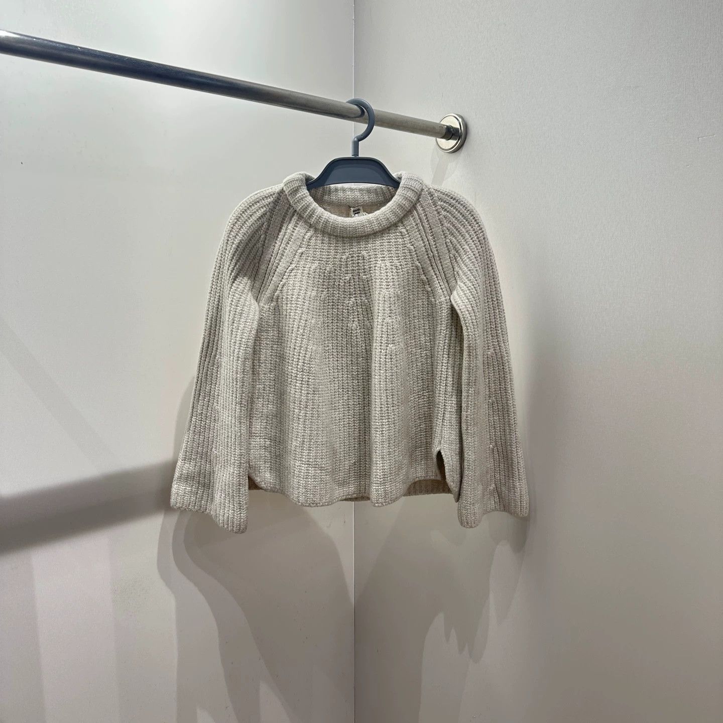 Hermes HERMES Beige Chunky Knit Sweater 38 mar354 Size S / US 4 / IT 40 - 1 Thumbnail