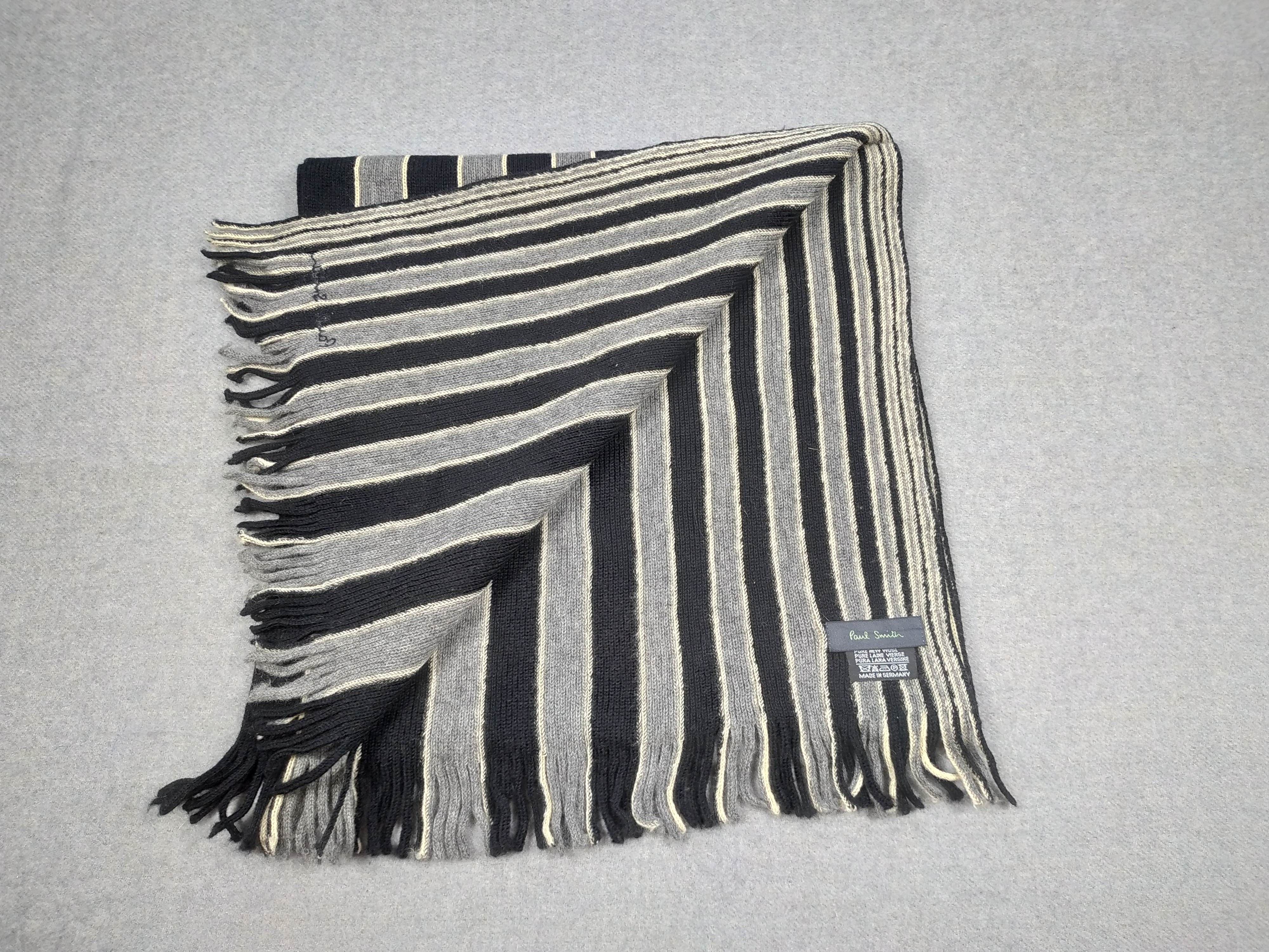 Paul Smith × Vintage Paul Smith Scarf / Muffler / Neckwear - WW652 Size ONE SIZE - 3 Thumbnail
