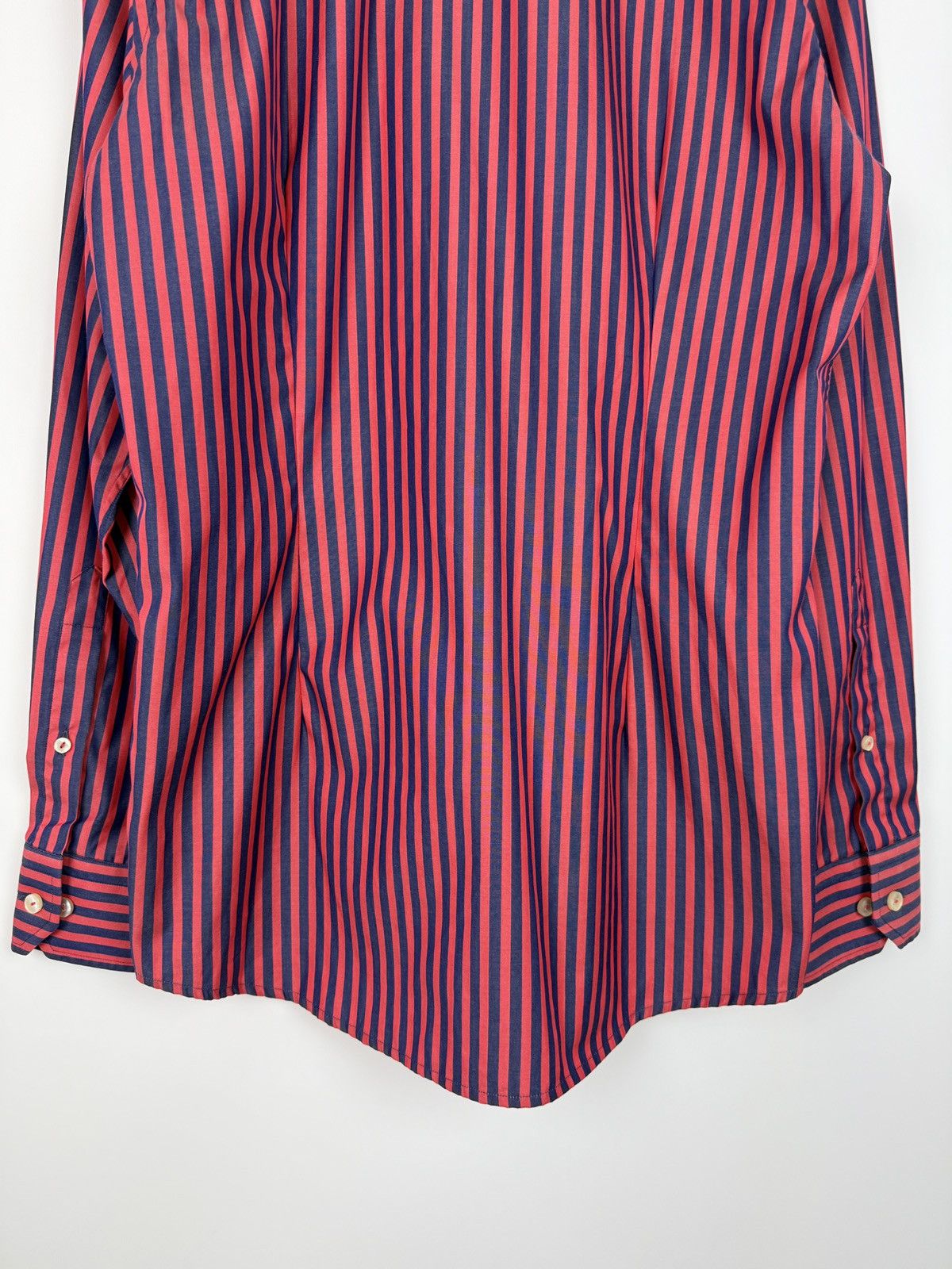 Eton Eton Contemporary Navy Red Stripe Formal Button Down Shirt M Size US M / EU 48-50 / 2 - 8 Thumbnail