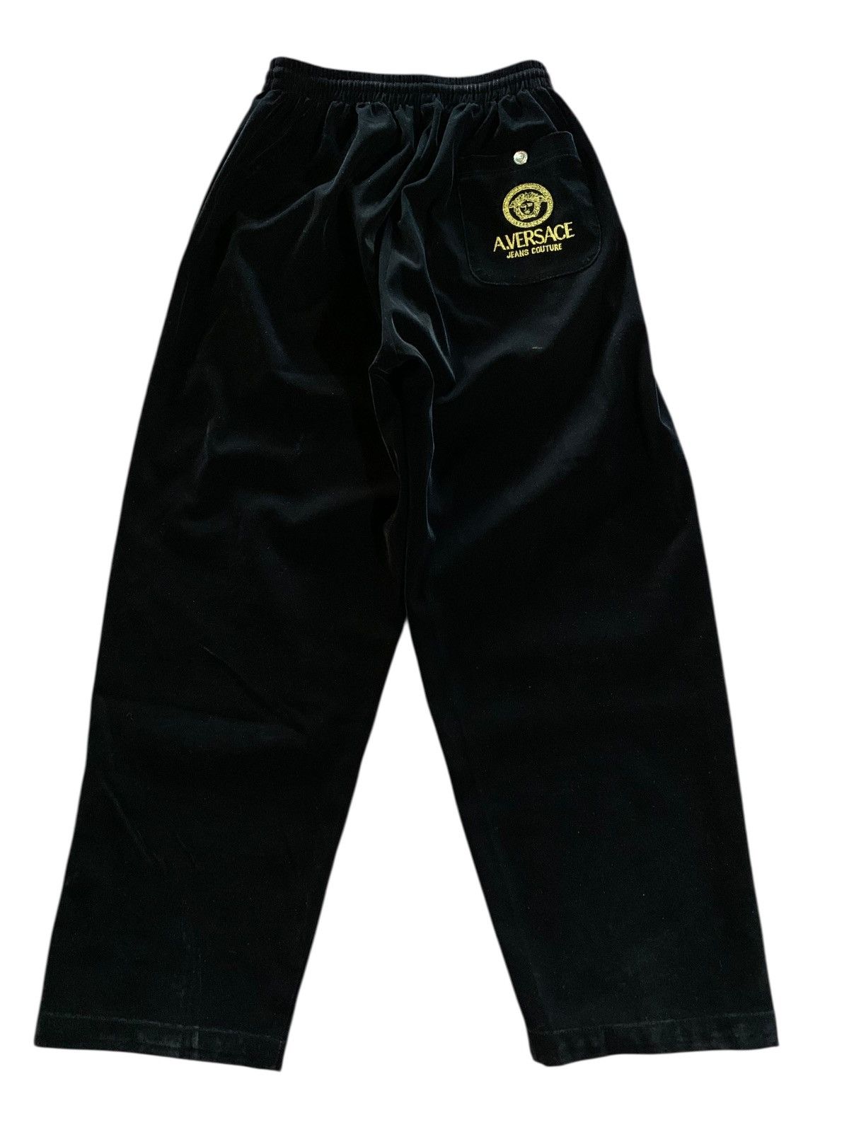 Vintage Vintage A.Versace balloon baggy velvet sweat pants Size US 30 / EU 46 - 3 Thumbnail