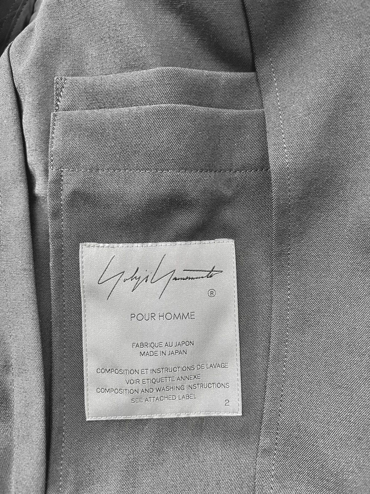 Yohji Yamamoto Yohji Yamamoto Pour Homme - Double Front end round curve JKT Size US M / EU 48-50 / 2 - 5 Thumbnail