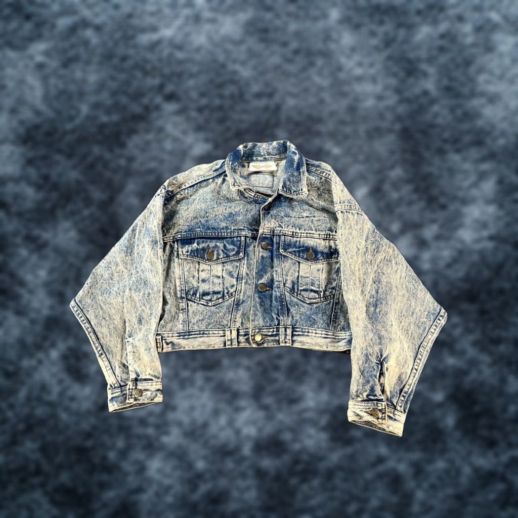 Express VINTAGE Express Denim Jacket Womens XL Acid Wash 90s Blue Denim 90s Womens XL Express Jacket Size XL / US 12-14 / IT 48-50 - 1 Thumbnail