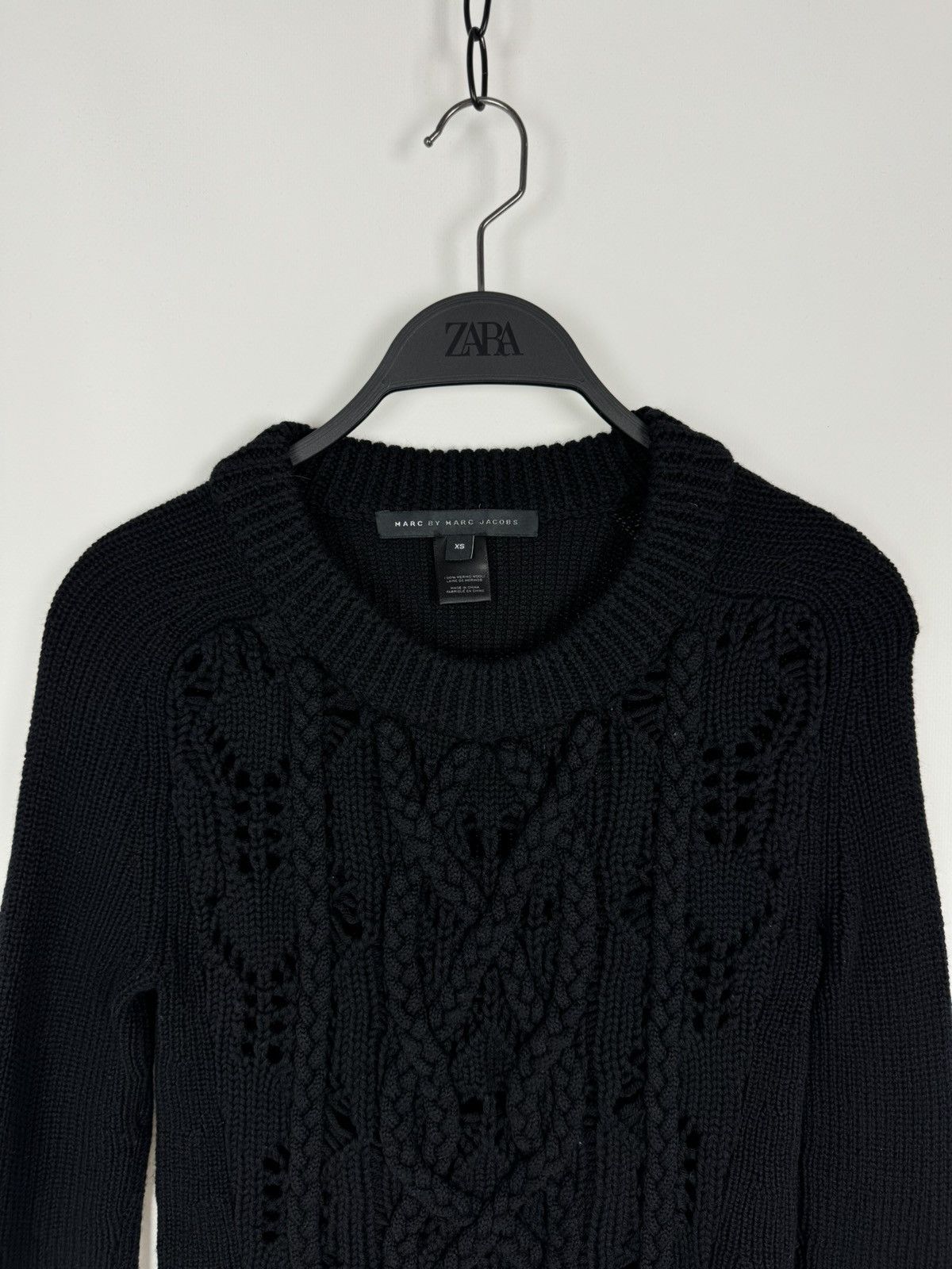 Marc by Marc Jacobs Marc by Marc Jacobs Cable Knit Wool Sweater Size XS / US 0-2 / IT 36-38 - 3 Thumbnail