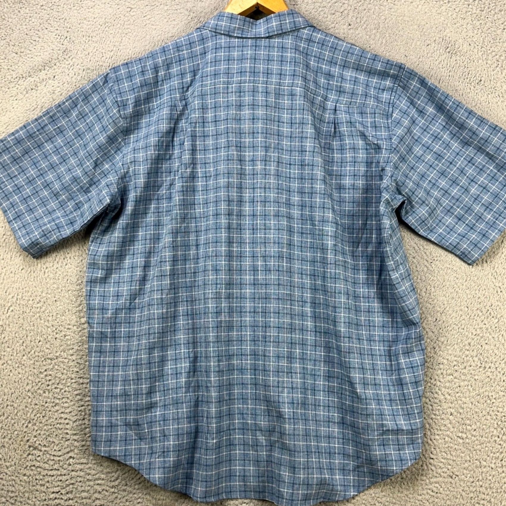 Orvis Orvis Shirt Button Up Men 2XL Blue Plaid Short Sleeve Flap Pocket Classic Casual Size US XXL / EU 58 / 5 - 3 Thumbnail