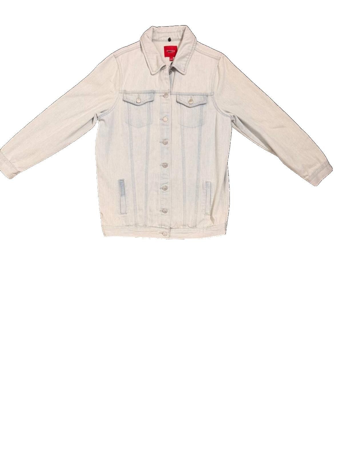 Guess Guess Light Wash Denim Trucker Jacket – Size XS/S Size S / US 4 / IT 40 - 1 Thumbnail