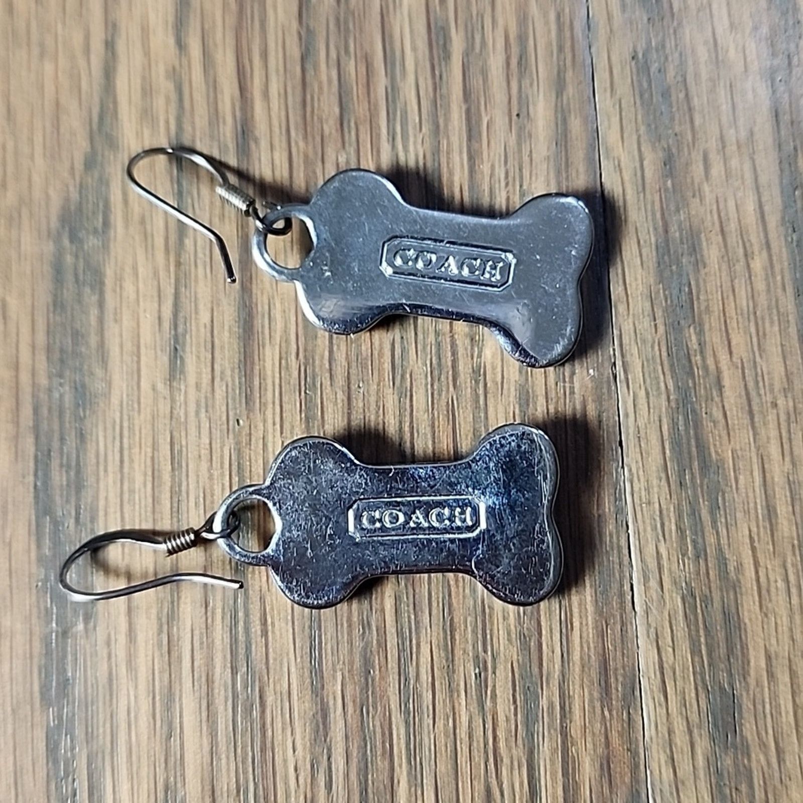 Coach Coach Yellow Bone-Shaped Earrings Size ONE SIZE - 2 Thumbnail