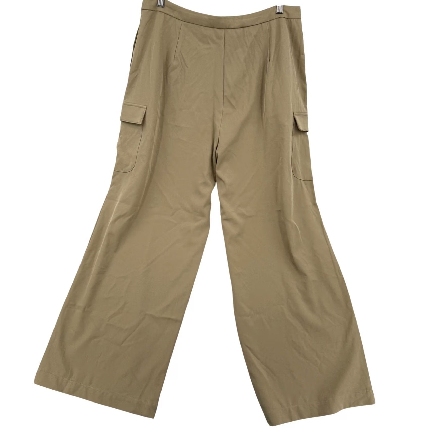 Vintage Merokeety Womens High Waisted Wide Leg Cargo Pants Pleated Trousers Size XL Size 40" / US 18 - 5 Thumbnail