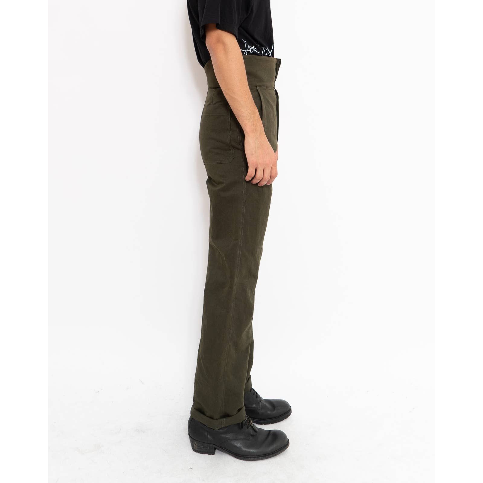 Haider Ackermann SS20 Trooper Khaki Workwear Trousers Sample Size US 30 / EU 46 - 3 Thumbnail