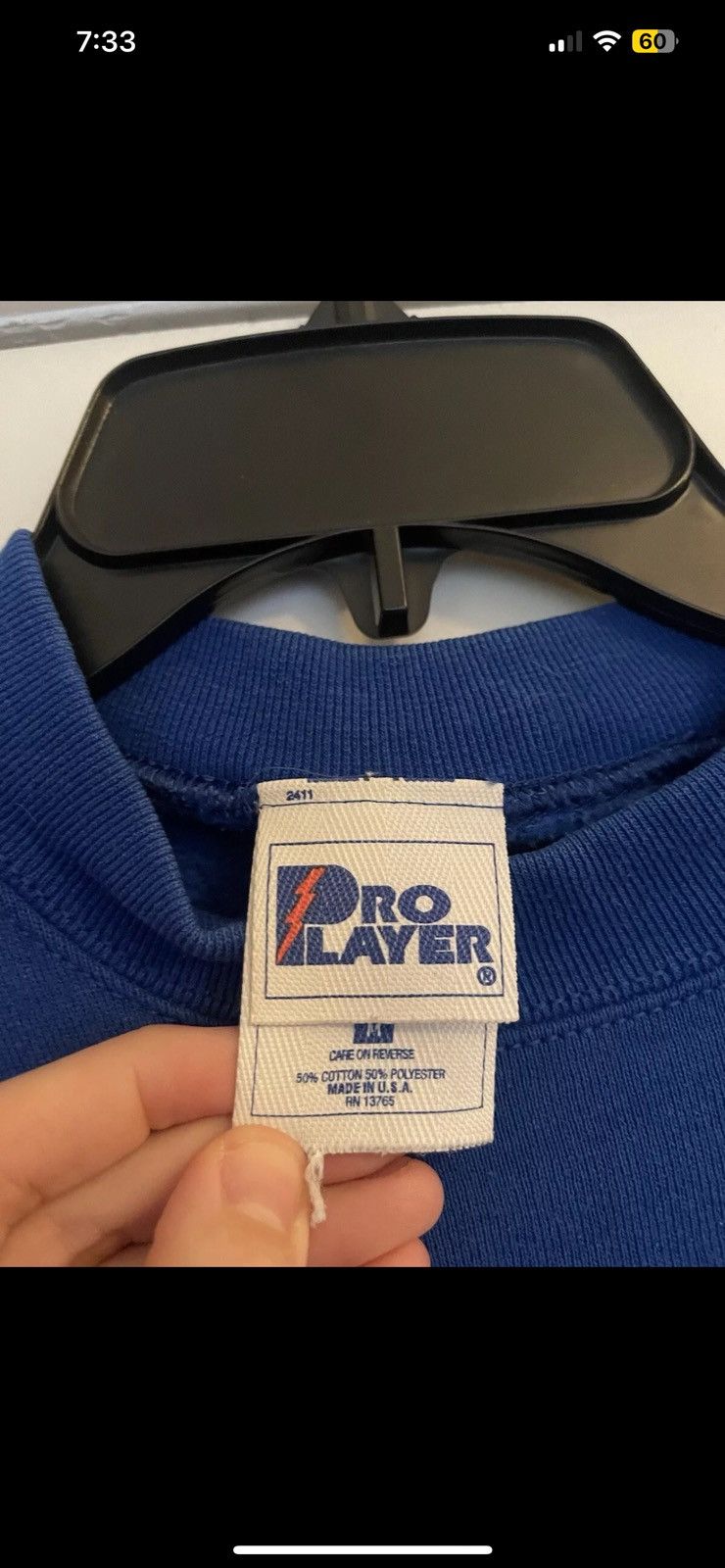 Pro Player × Vintage Vtg Pro Player M Sweatshirt Embroidered UK KY Size US M / EU 48-50 / 2 - 3 Thumbnail