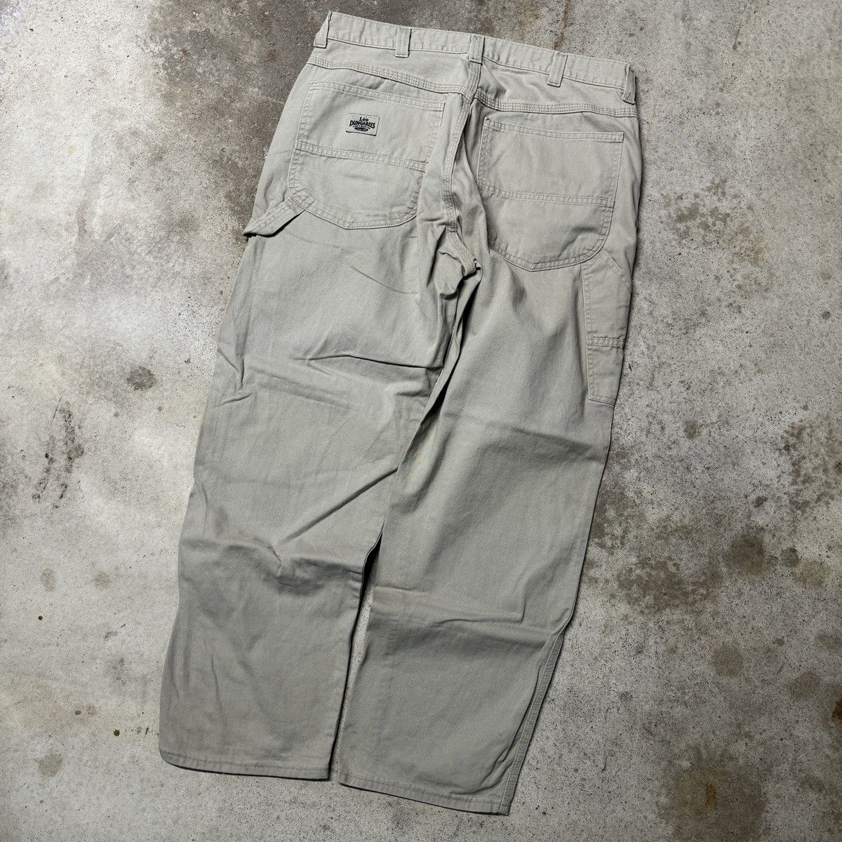 Vintage VINTAGE LEE DUNGAREES BAGGY TAN CARPENTER PANTS 36x32 Size US 36 / EU 52 - 7 Thumbnail
