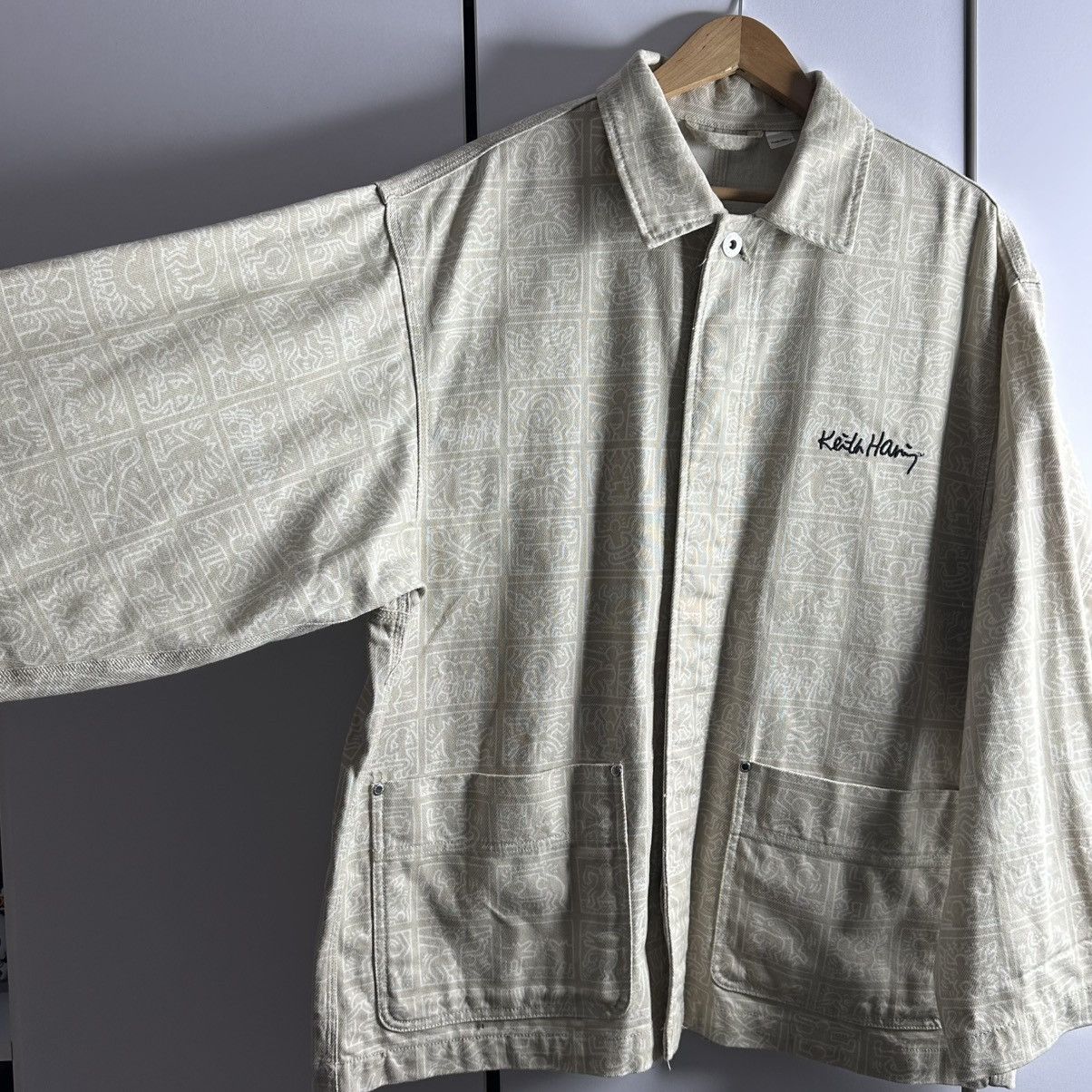 H&M × Keith Haring Keith Haring x H&M Jacket Haring Multilogo Heavy Coach Rare Size US M / EU 48-50 / 2 - 11 Thumbnail