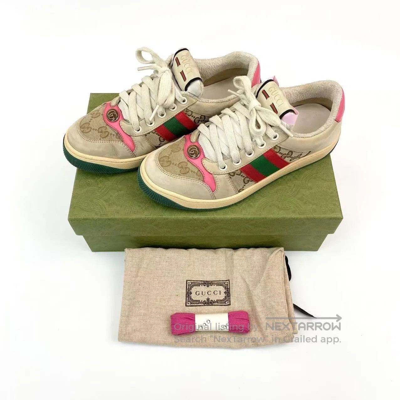 Gucci Guicci Double G old dirty dirty board shoes| Size US 5.5 / IT 35.5 - 2 Thumbnail