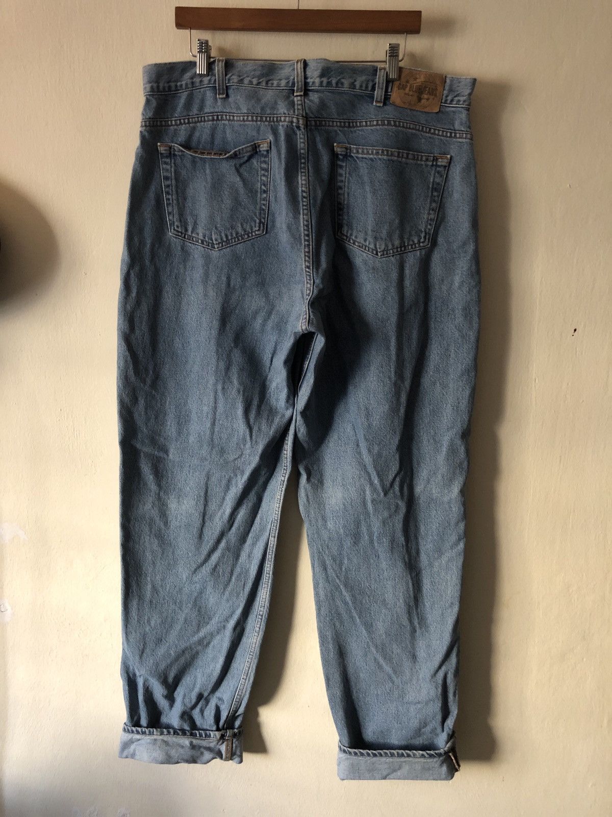 Gap × Vintage Vintage Gap Usa Baggy Denim Jeans Hip Hop Size US 39 - 6 Thumbnail