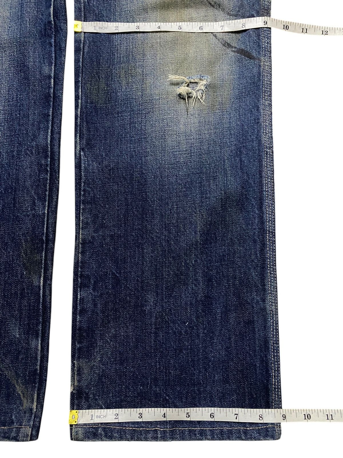 Le Grande Bleu (L.G.B.) Multipocket Carpenter Mud Wash Buckle Back Baggy Gap Jeans Size US 34 / EU 50 - 16 Thumbnail
