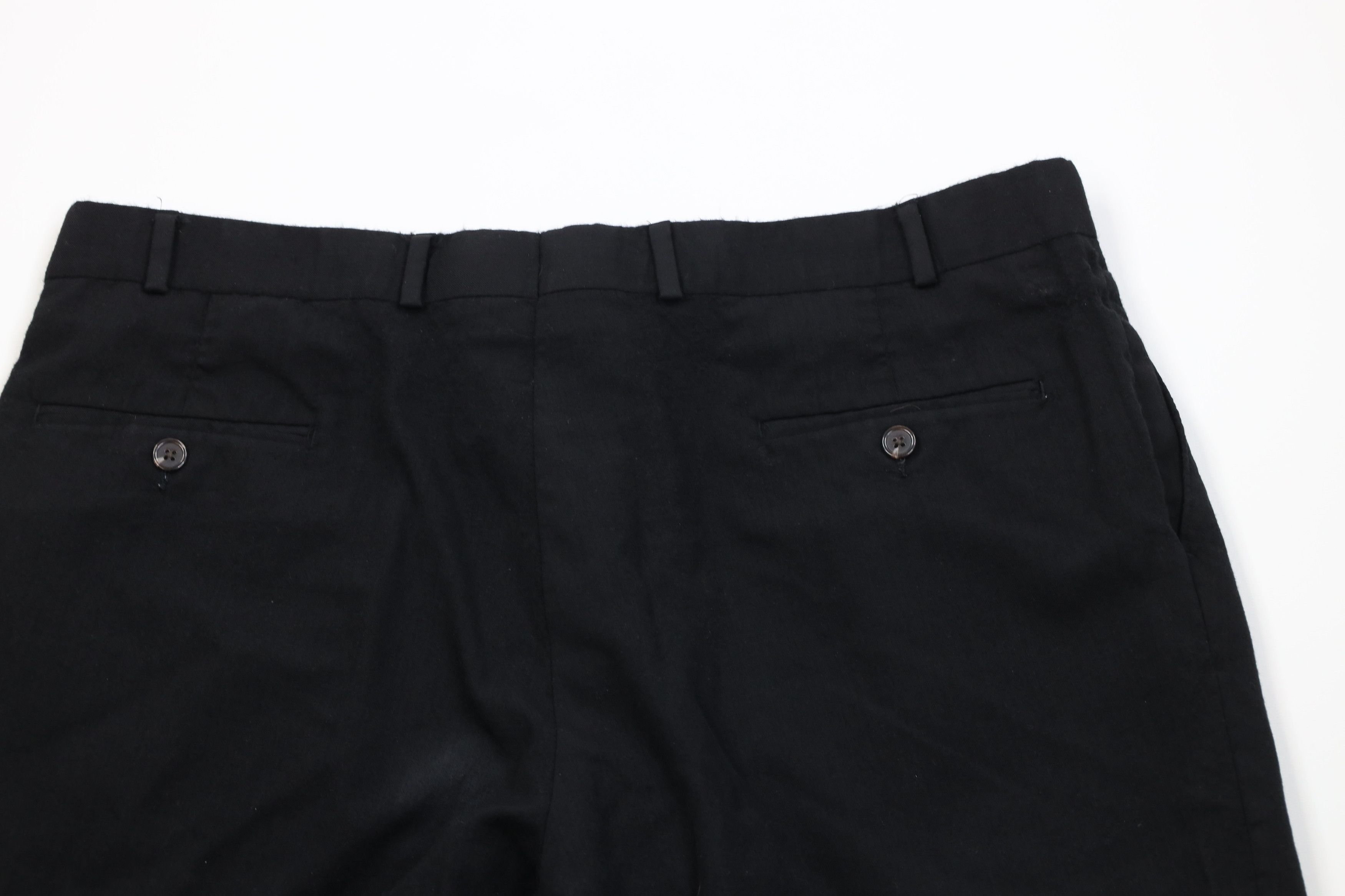 Chaps Vintage 90s Y2K Chaps Wool Knit Wide Leg Chino Pants Black Size US 38 / EU 54 - 11 Thumbnail